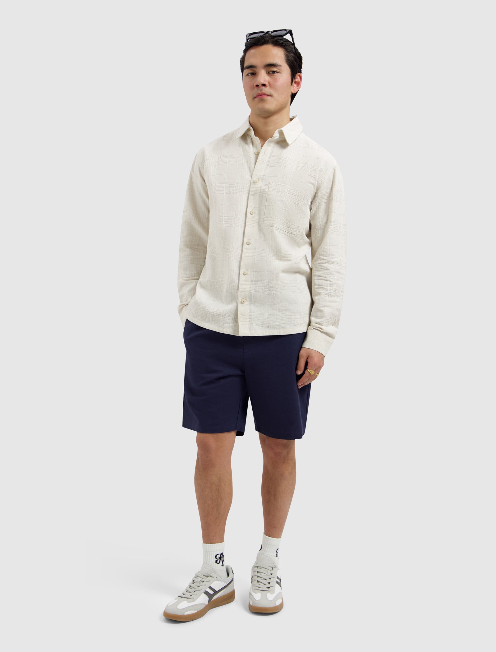 Linen Shorts | Dark Navy