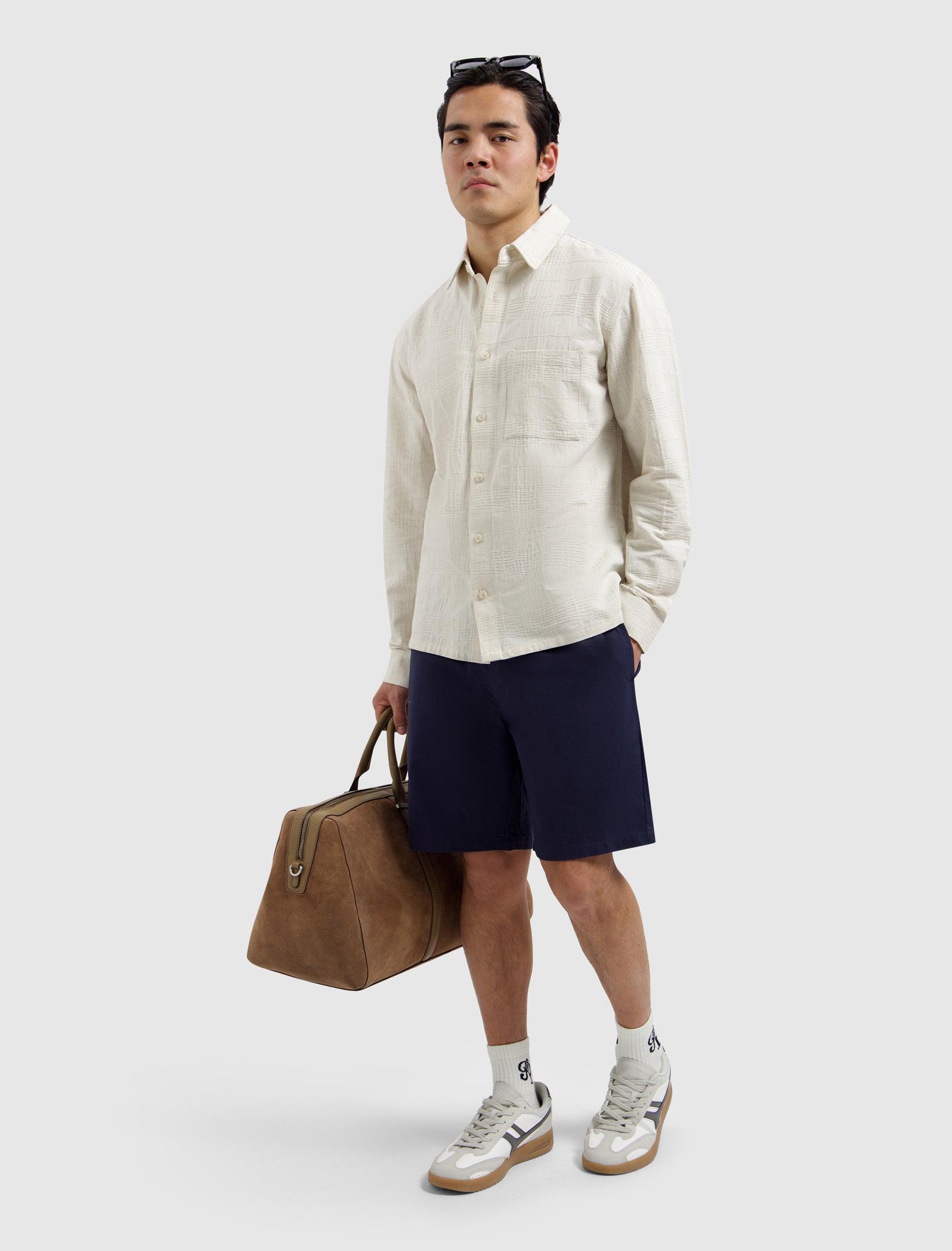 Linen Shorts | Dark Navy