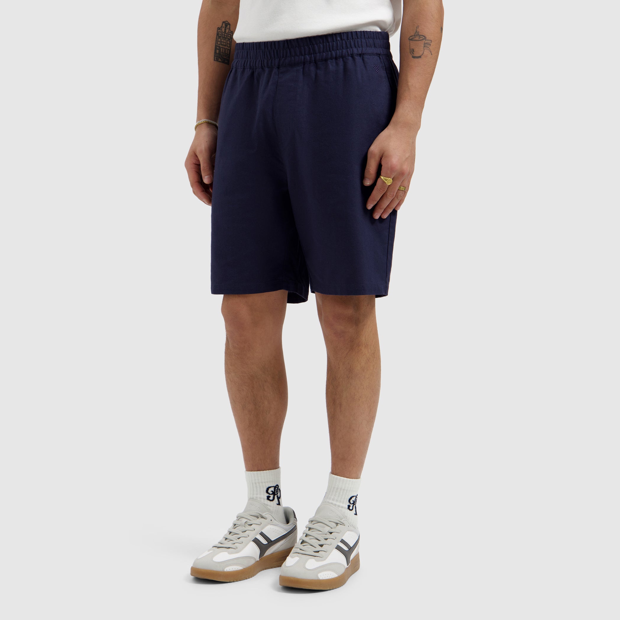 Linen Shorts | Dark Navy