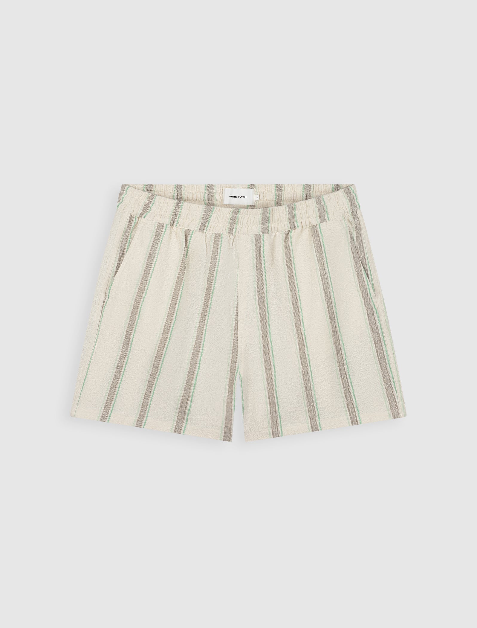 Striped Shorts | Ecru