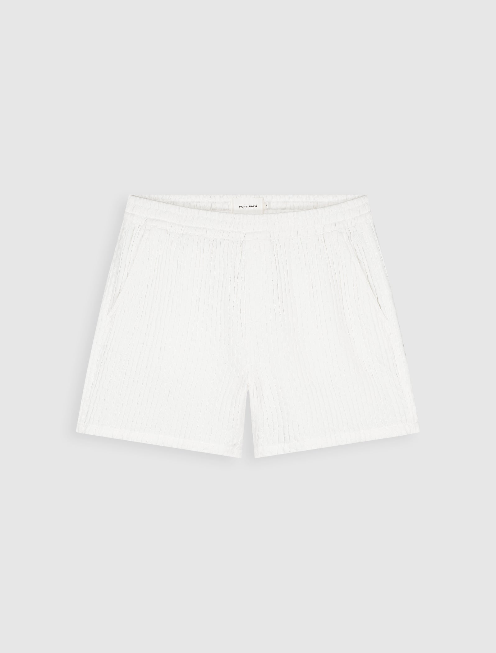 Structured Dobby Weave Shorts | Off White