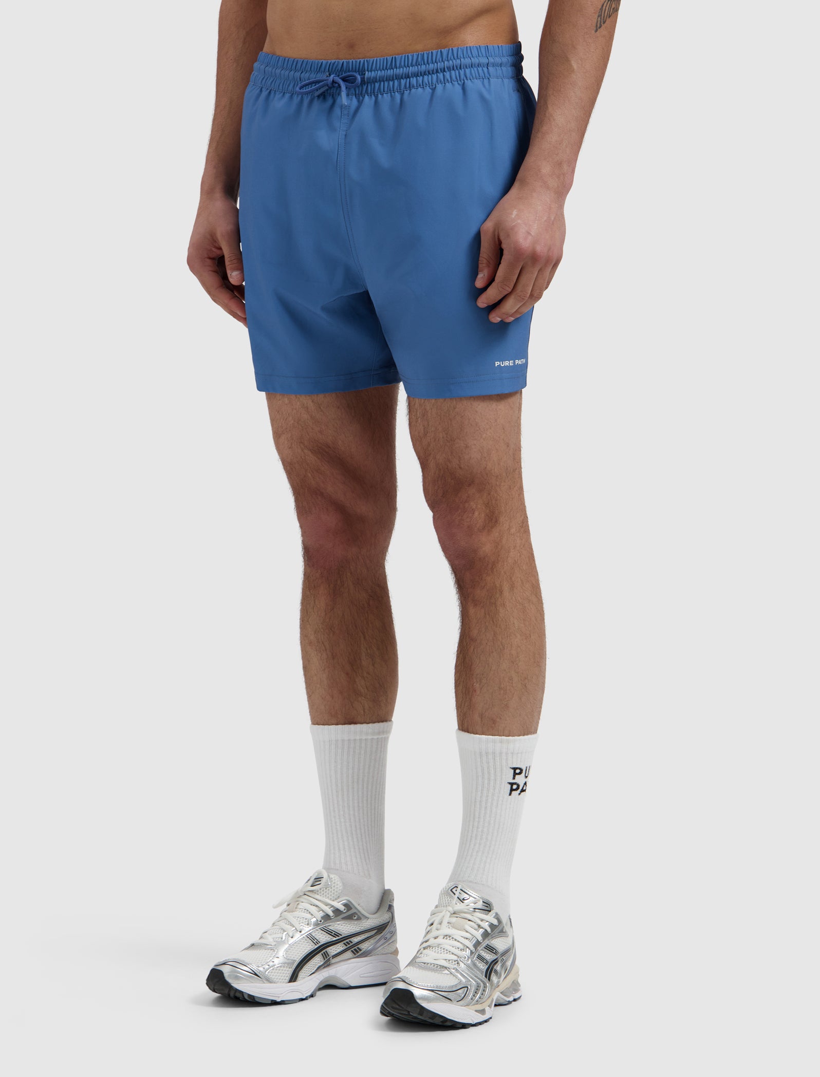 Logo Swim Shorts | Faded Cobalt