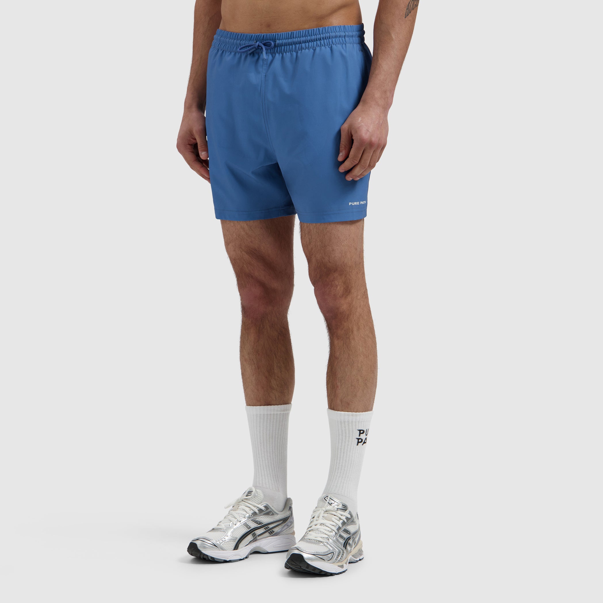 Logo Swim Shorts | Faded Cobalt