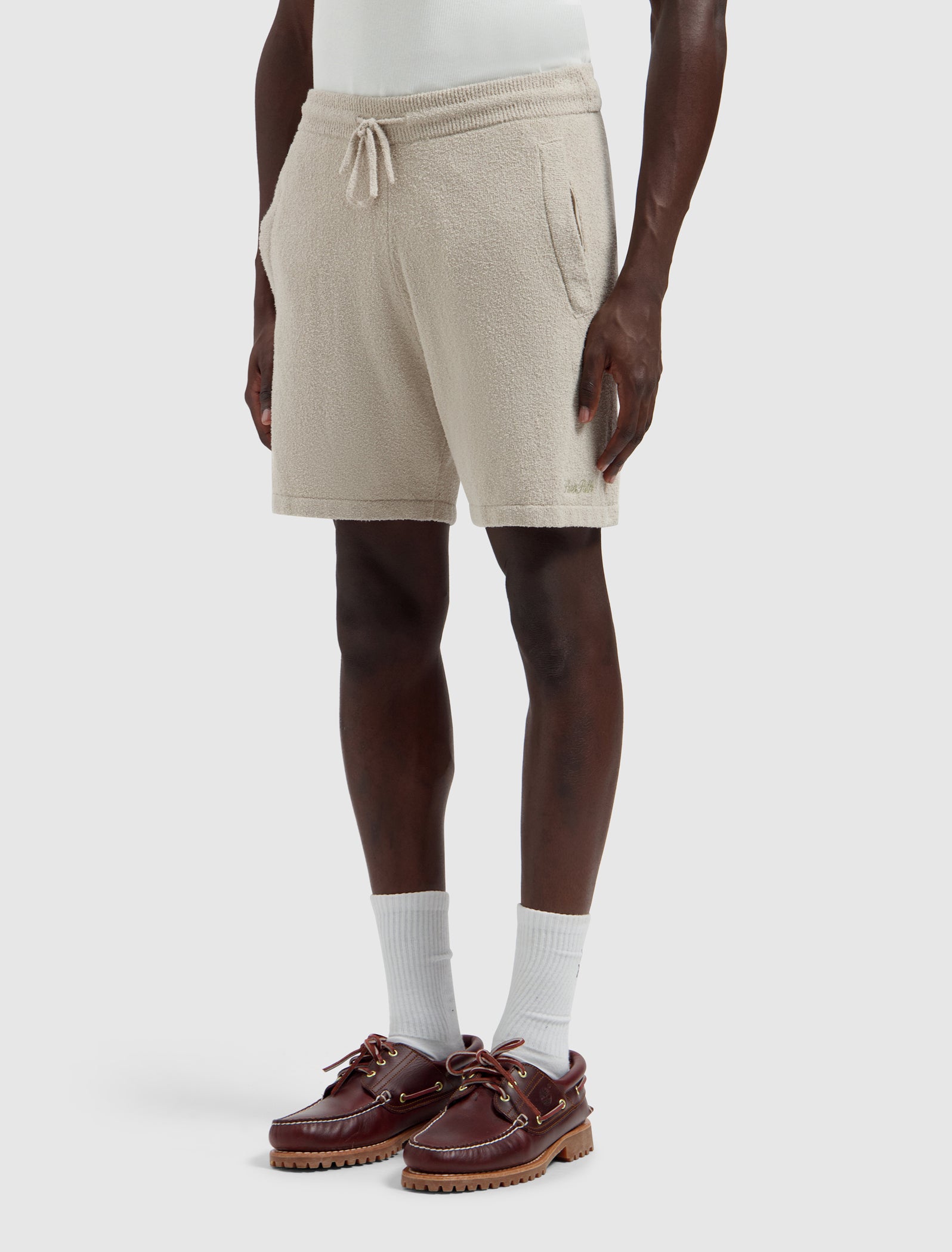 Bouclé Knit Shorts | Sand