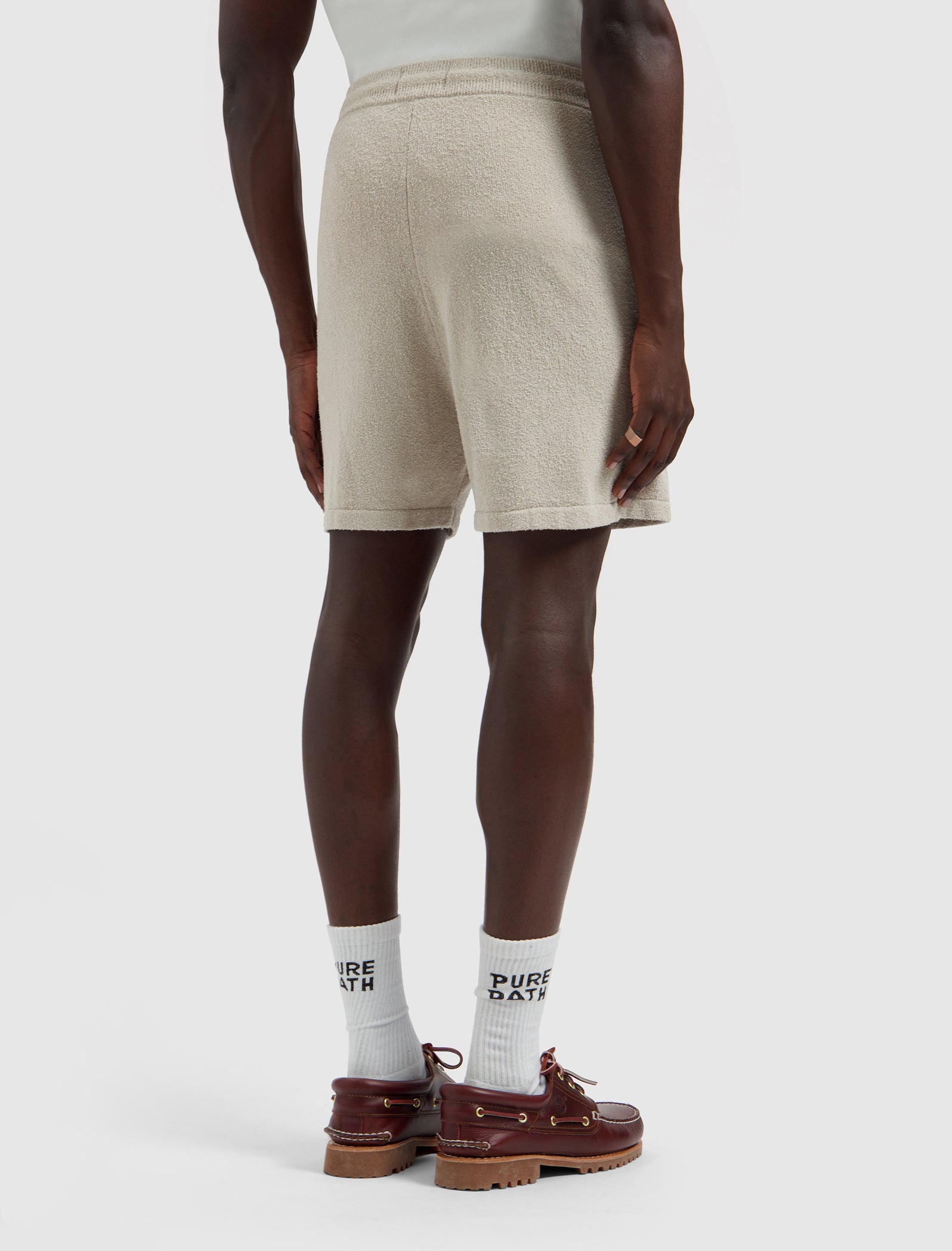 Bouclé Knit Shorts | Sand