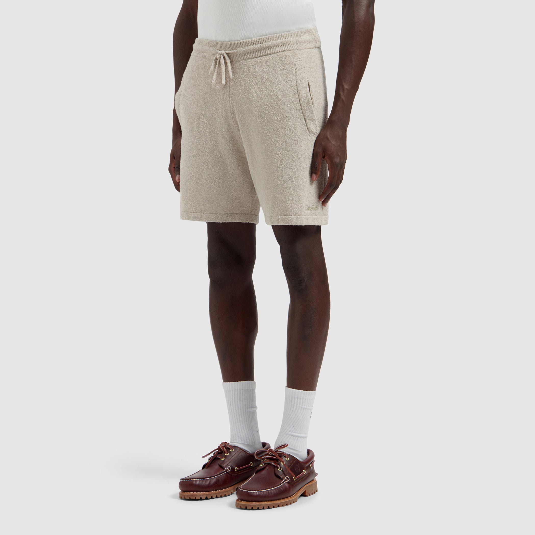 Bouclé Knit Shorts | Sand