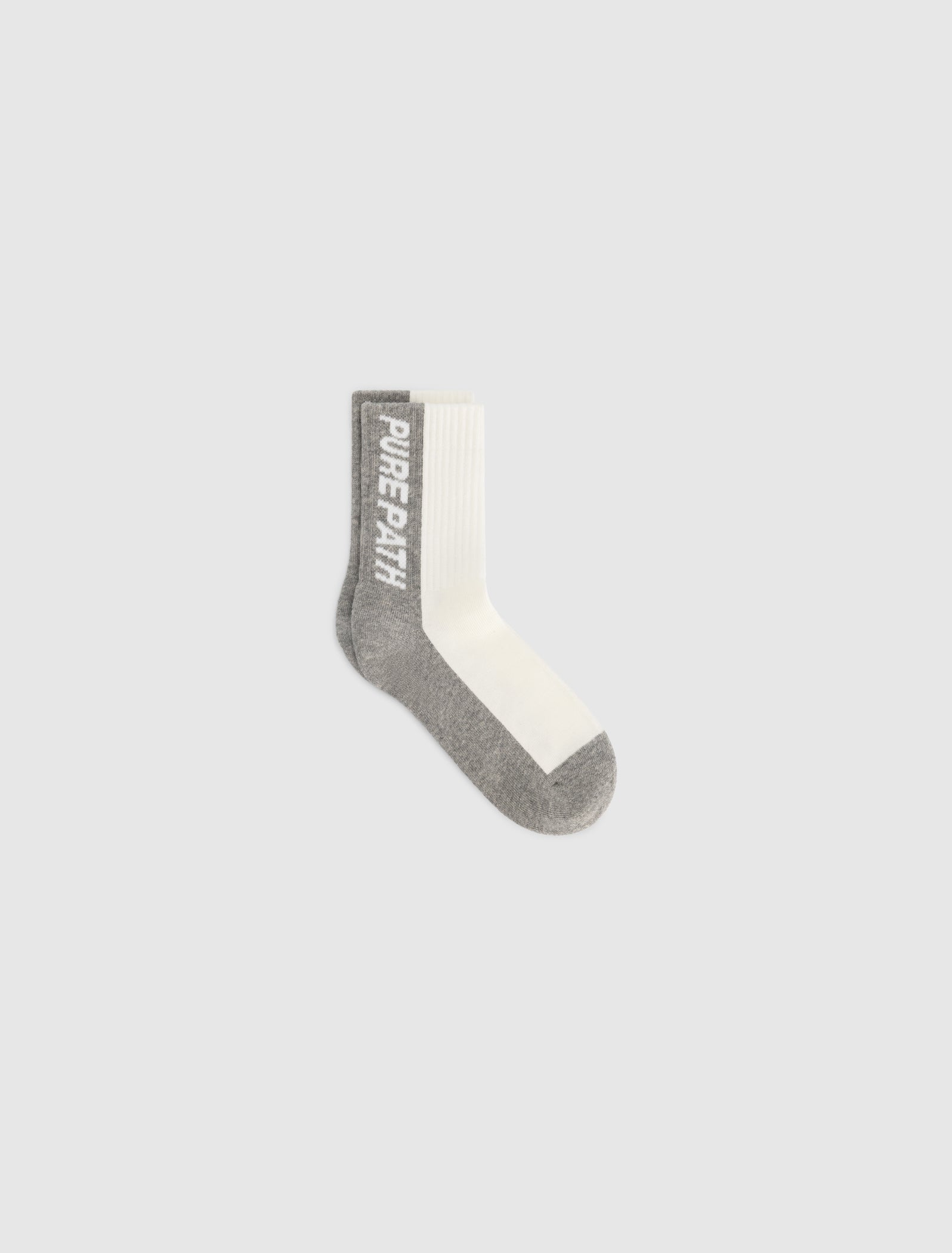 Two-tone Logo Socks | Grey