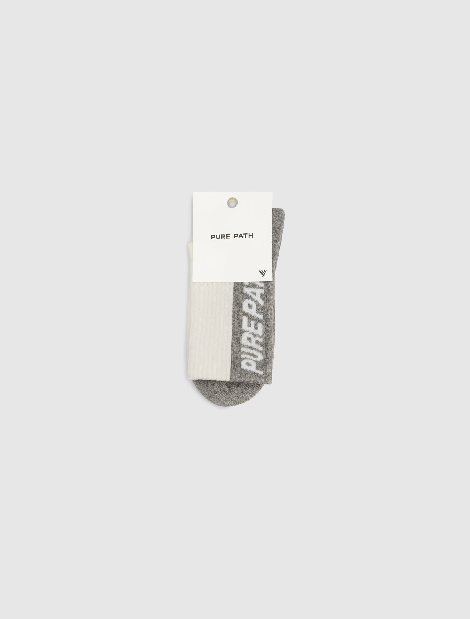 Two-tone Logo Socks | Grey