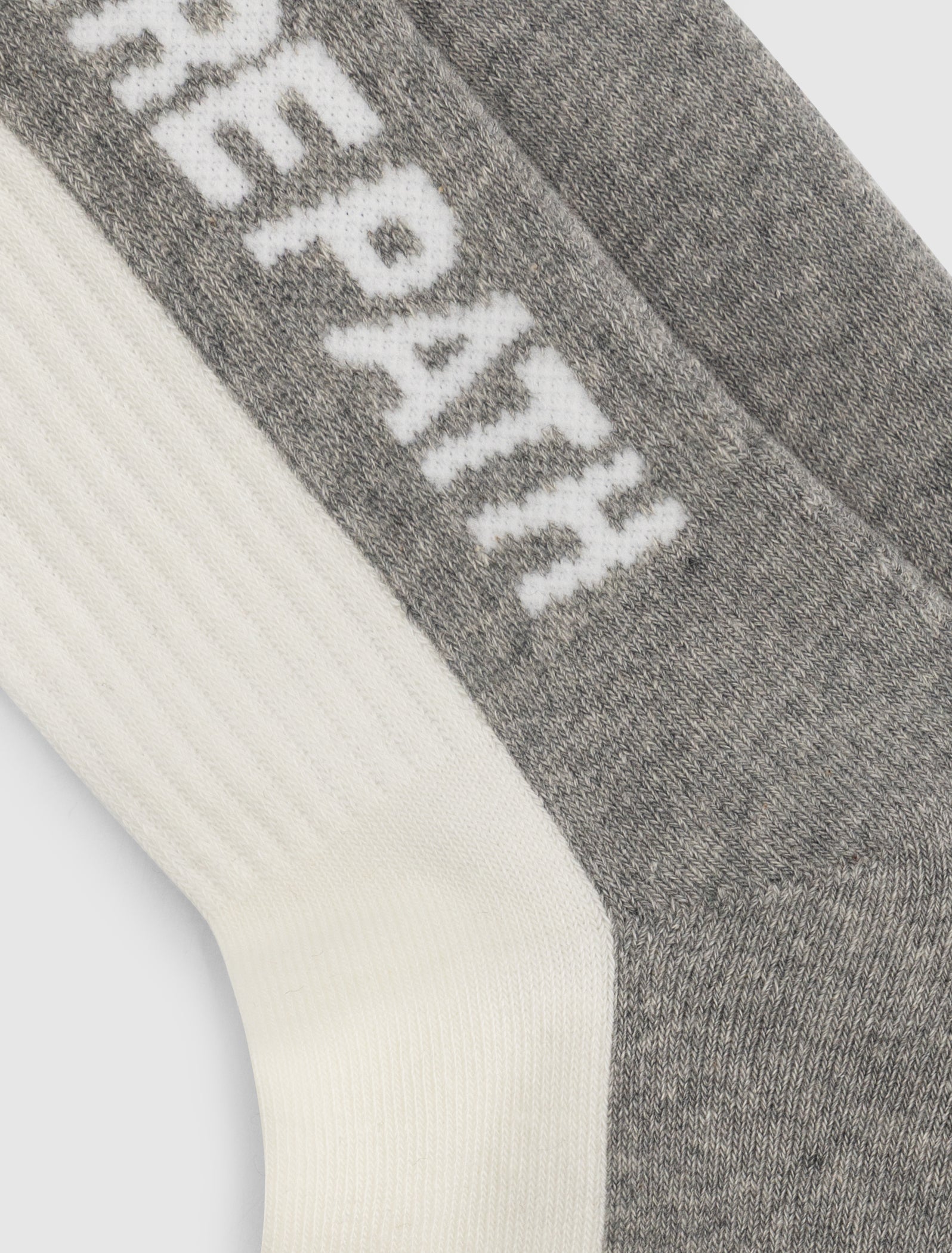 Two-tone Logo Socks | Grey