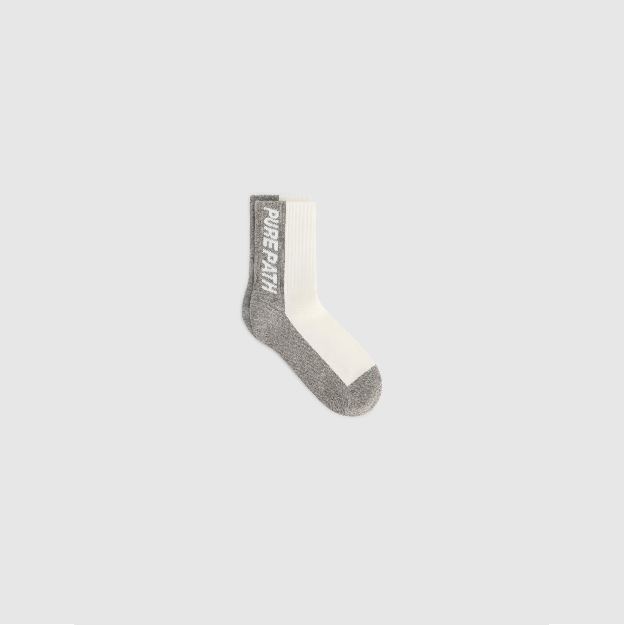 Two-tone Logo Socks | Grey