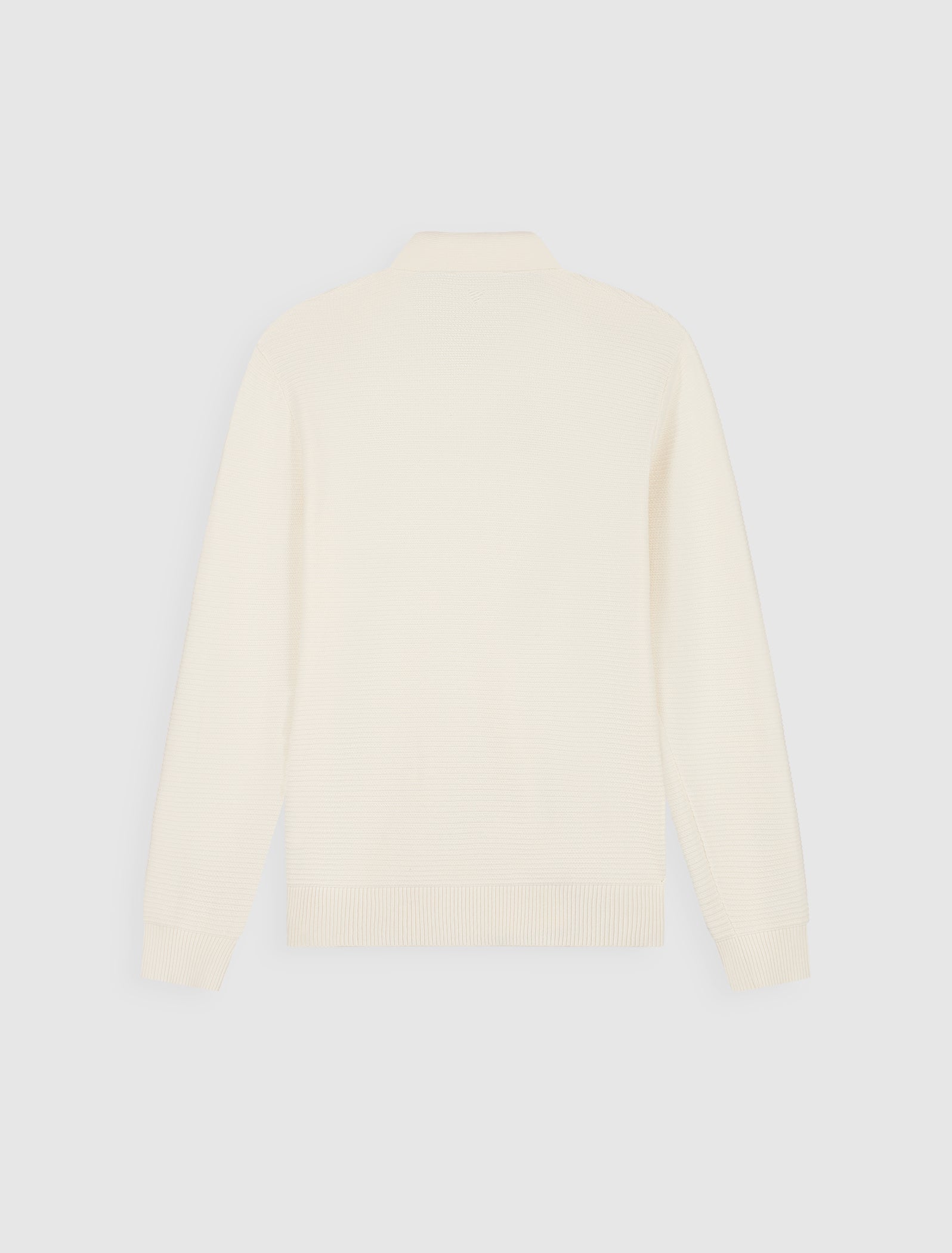 Embroidered Braided Knit Polo | Off White