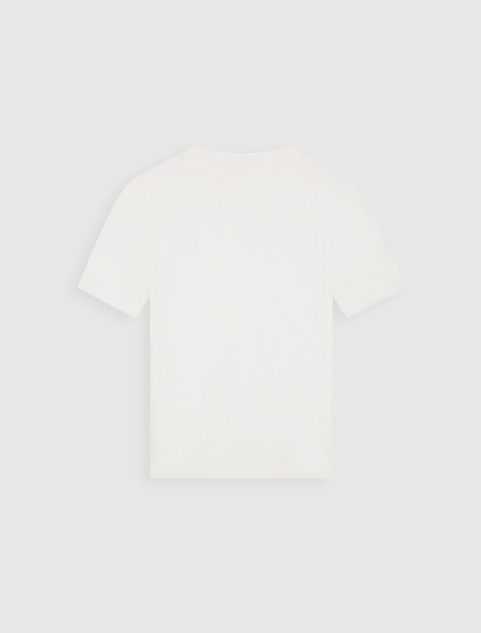 Drop-needle Knit T-shirt | Off White
