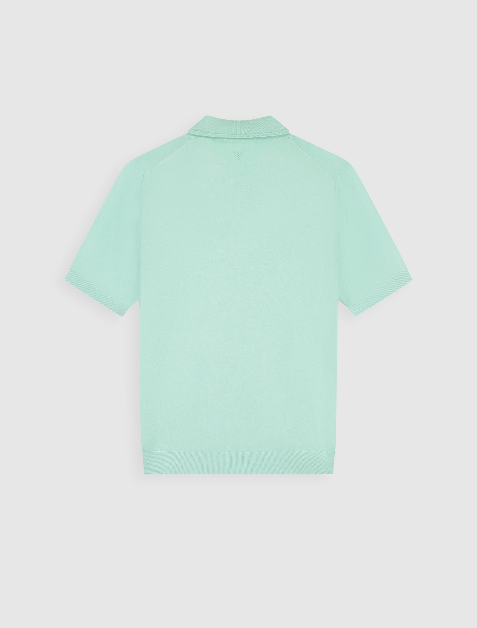 Half-zip Flat Knit Polo | Mint