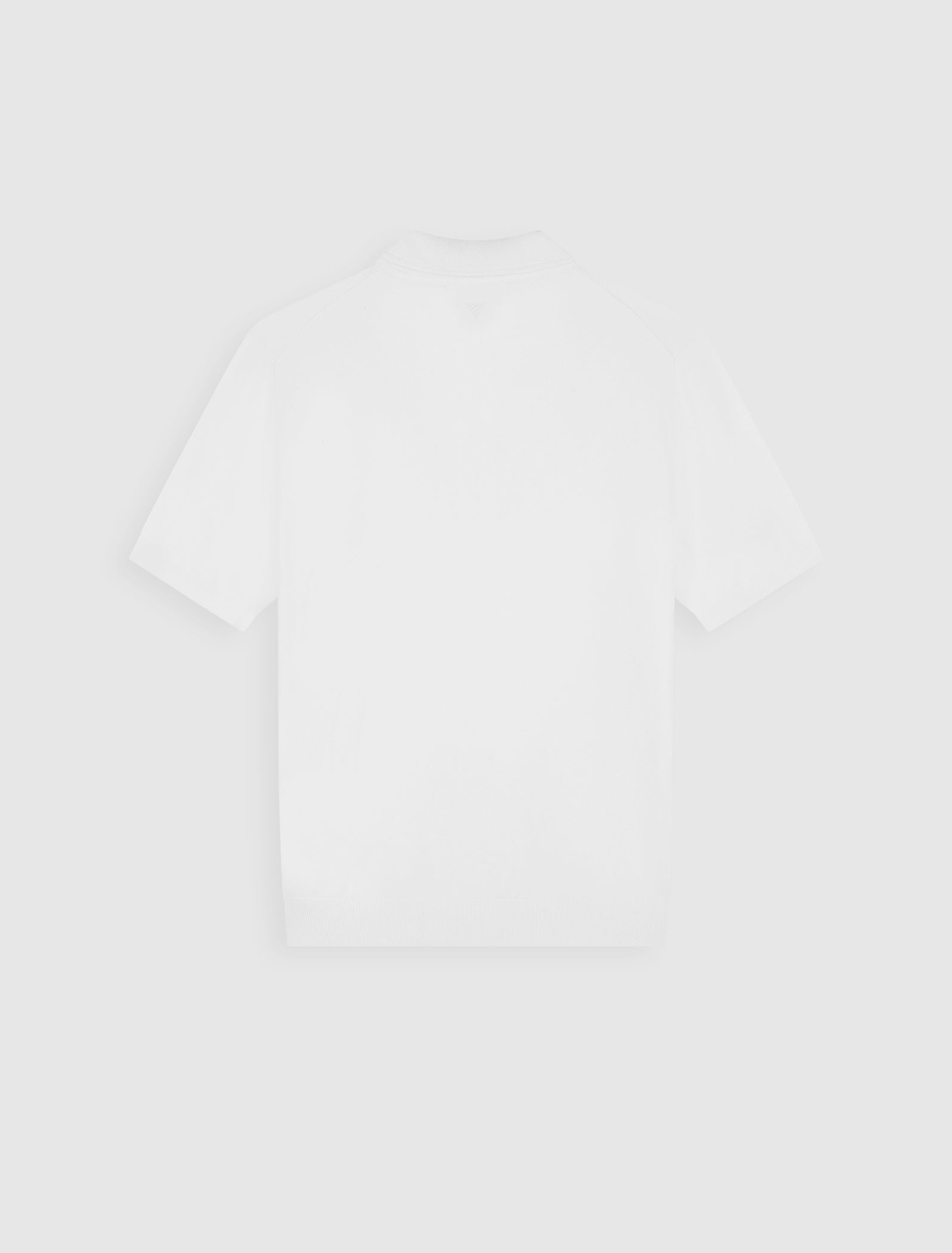 Half-zip Flat Knit Polo | Off White