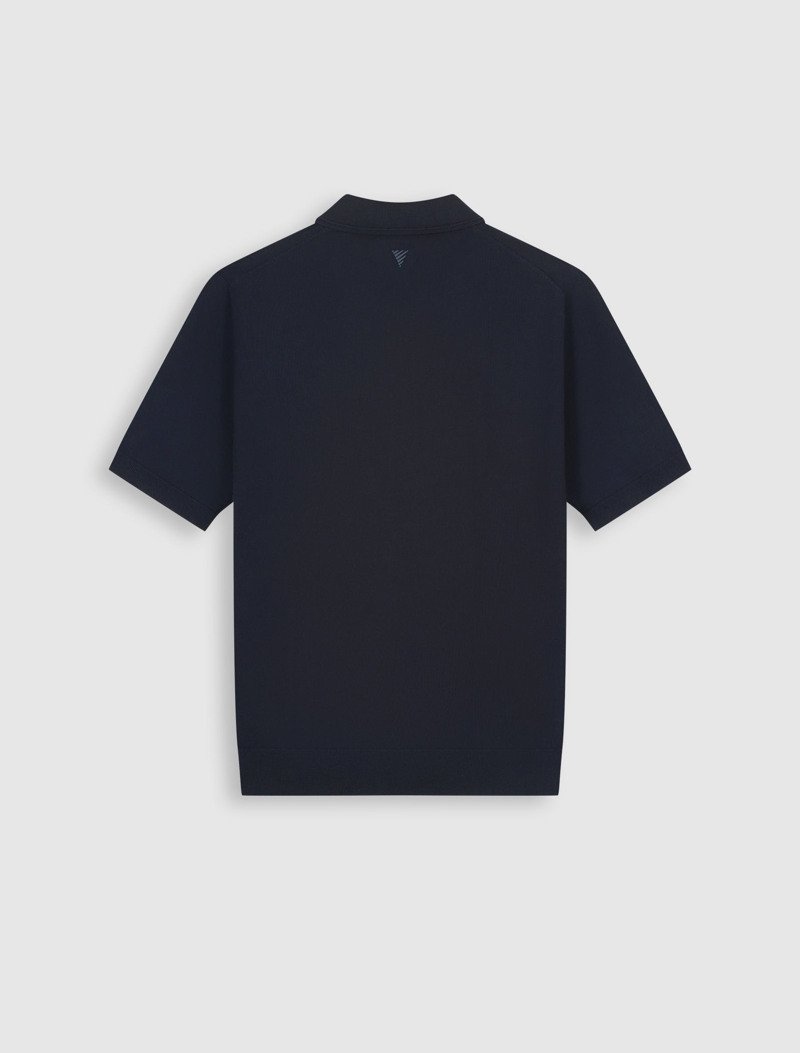 Half-zip Flat Knit Polo | Dark Navy