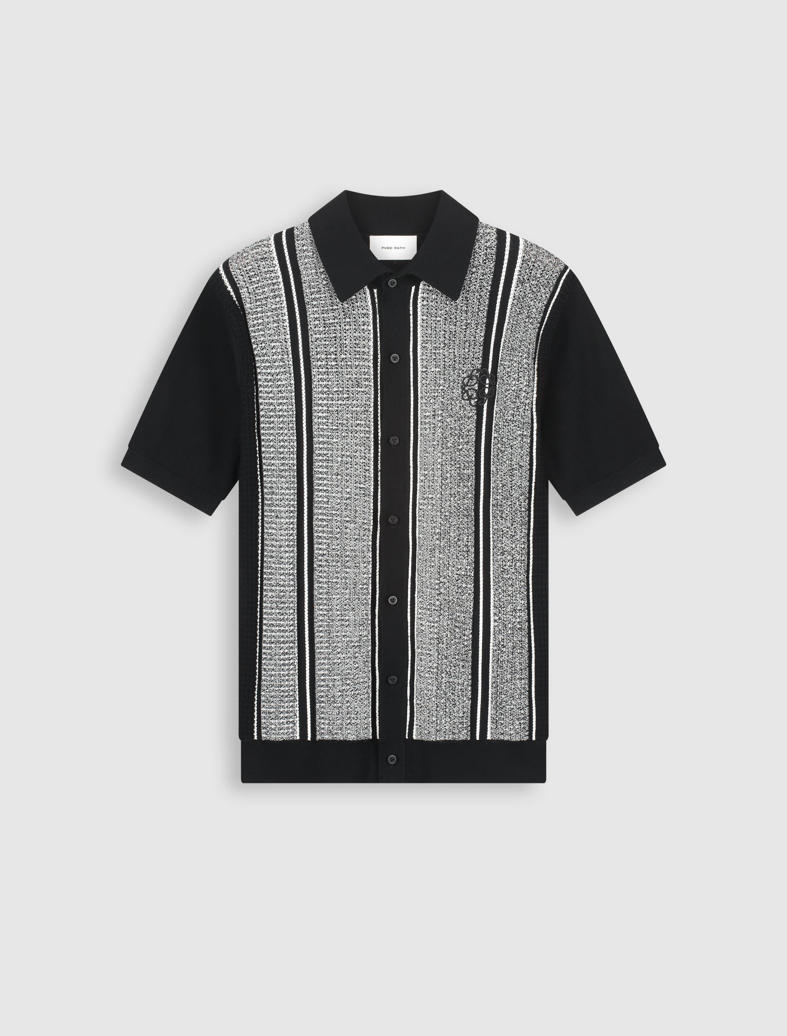 トップス mesh jacquard knit shirt Aztec Jacquard Knit Shirt | Brooklyn Cloth
