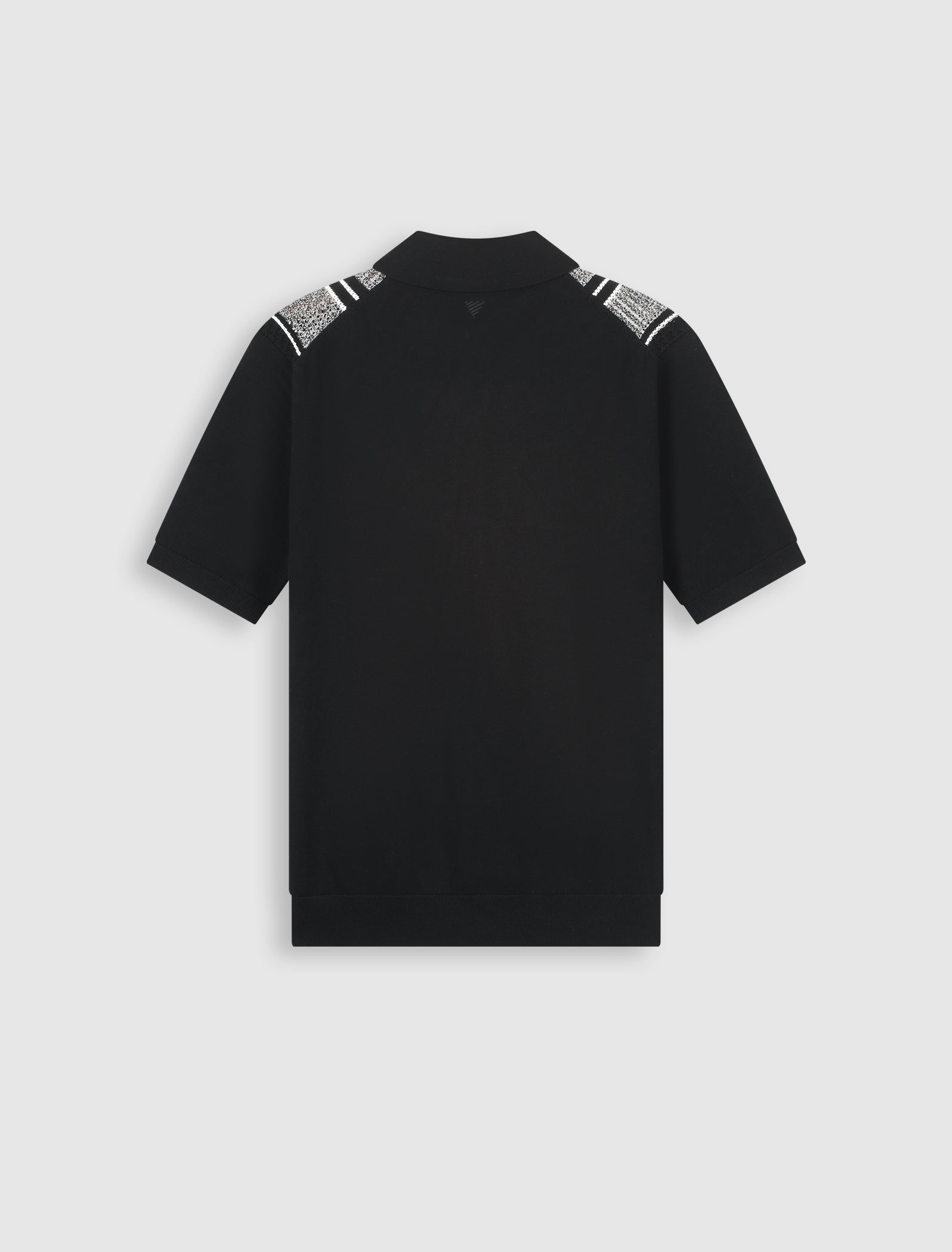 Ripley Jacquard Knit Shirt | Black – Pure Path