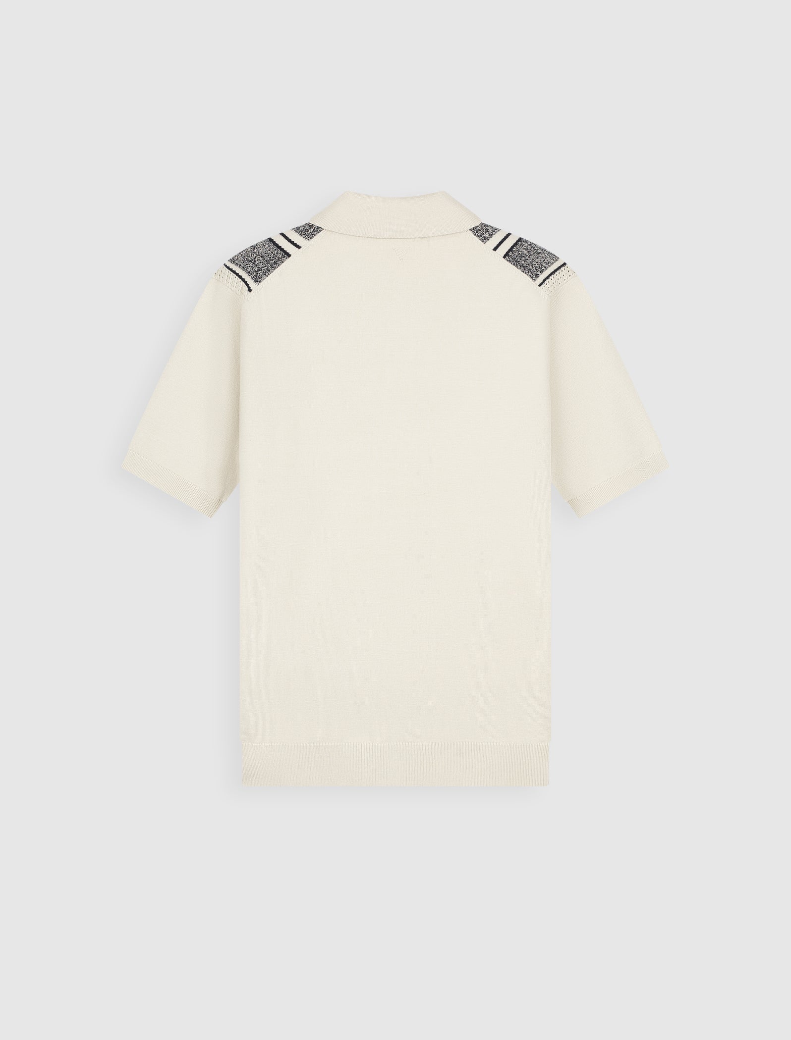 Ripley Jacquard Knit Shirt | Ecru
