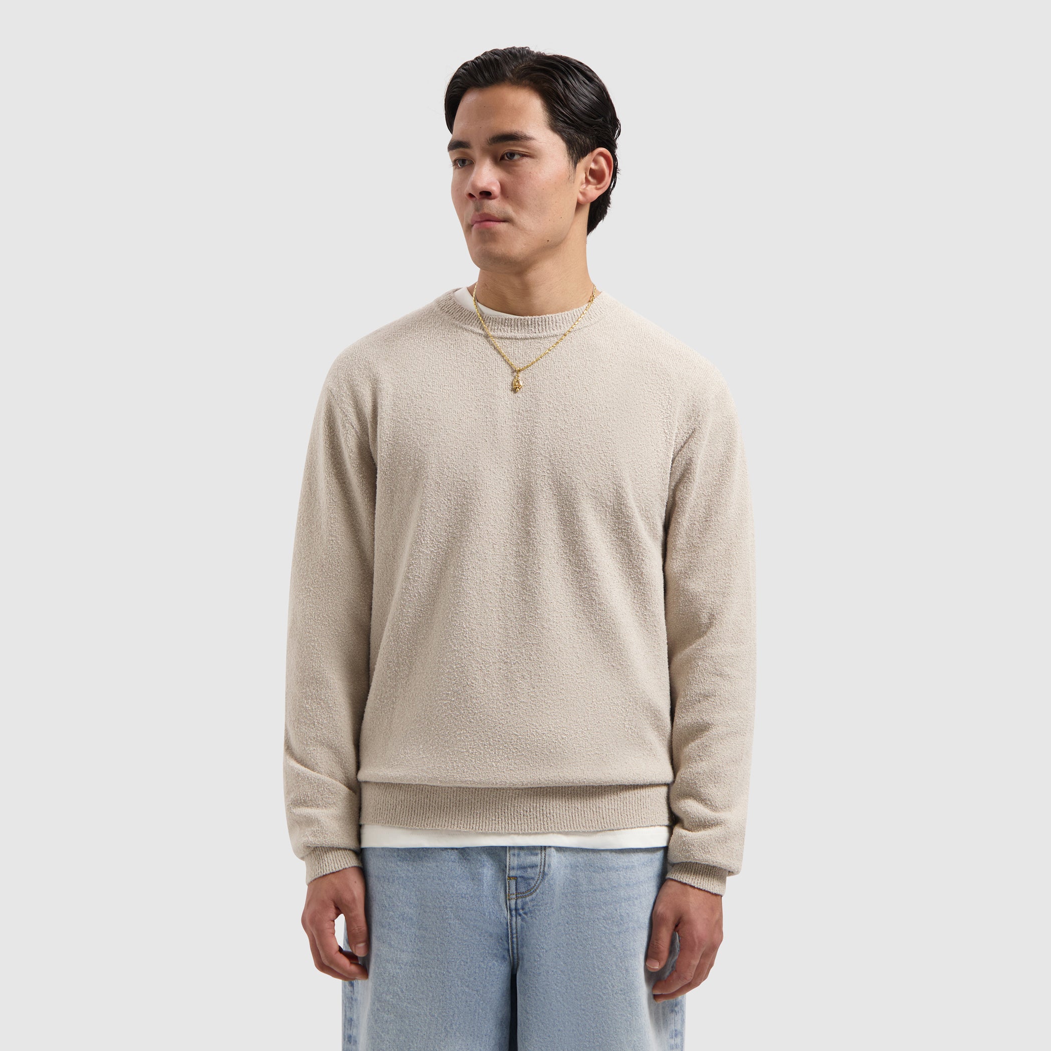 Bouclé Knit Sweater | Sand