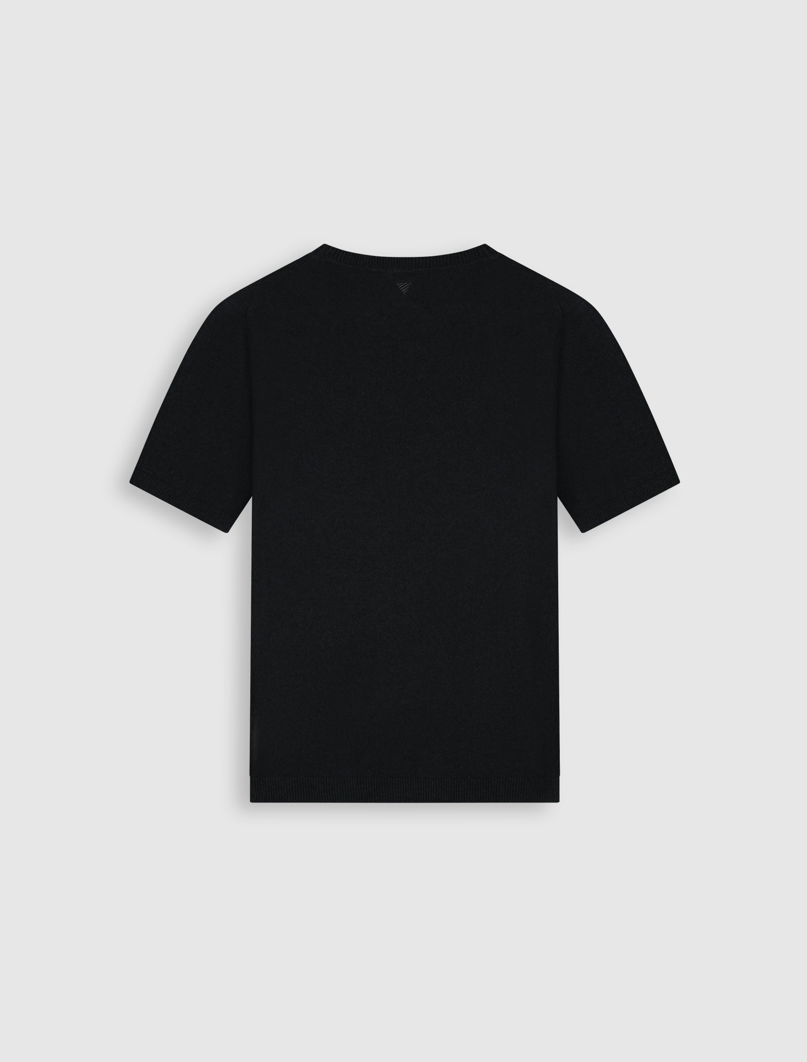 Bouclé Knit T-shirt | Black