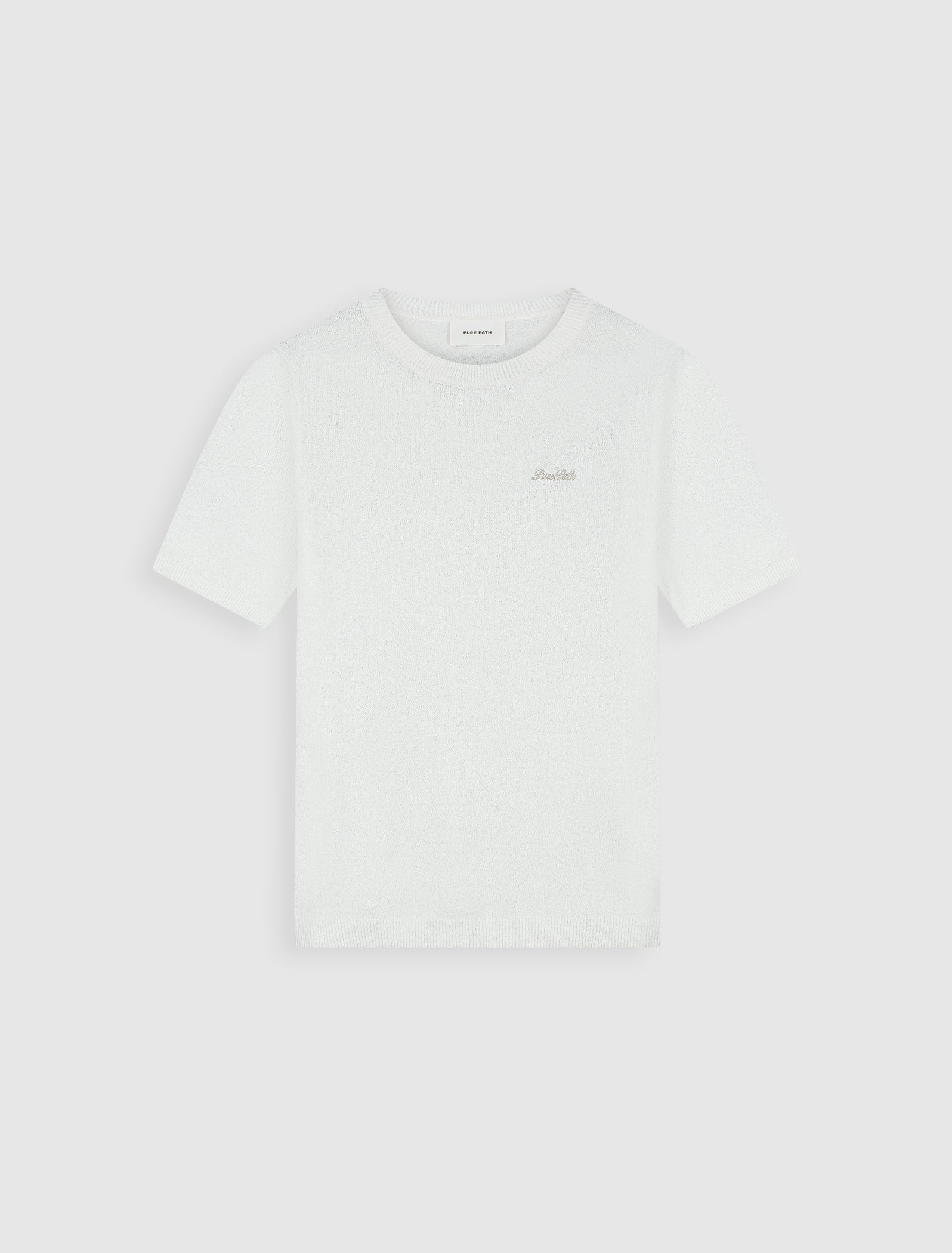 Bouclé Knit T-shirt | Off White