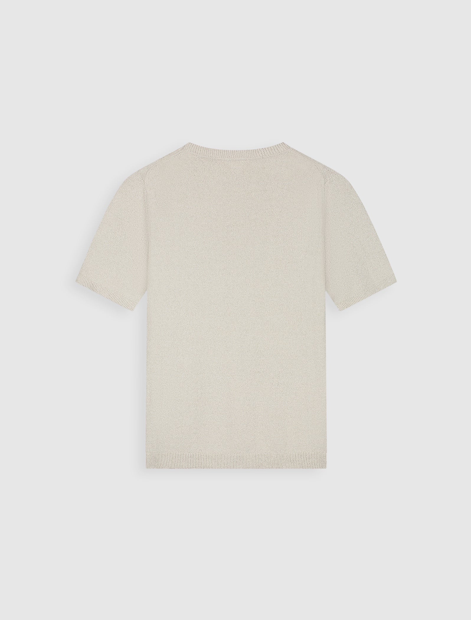 Bouclé Knit T-shirt | Sand