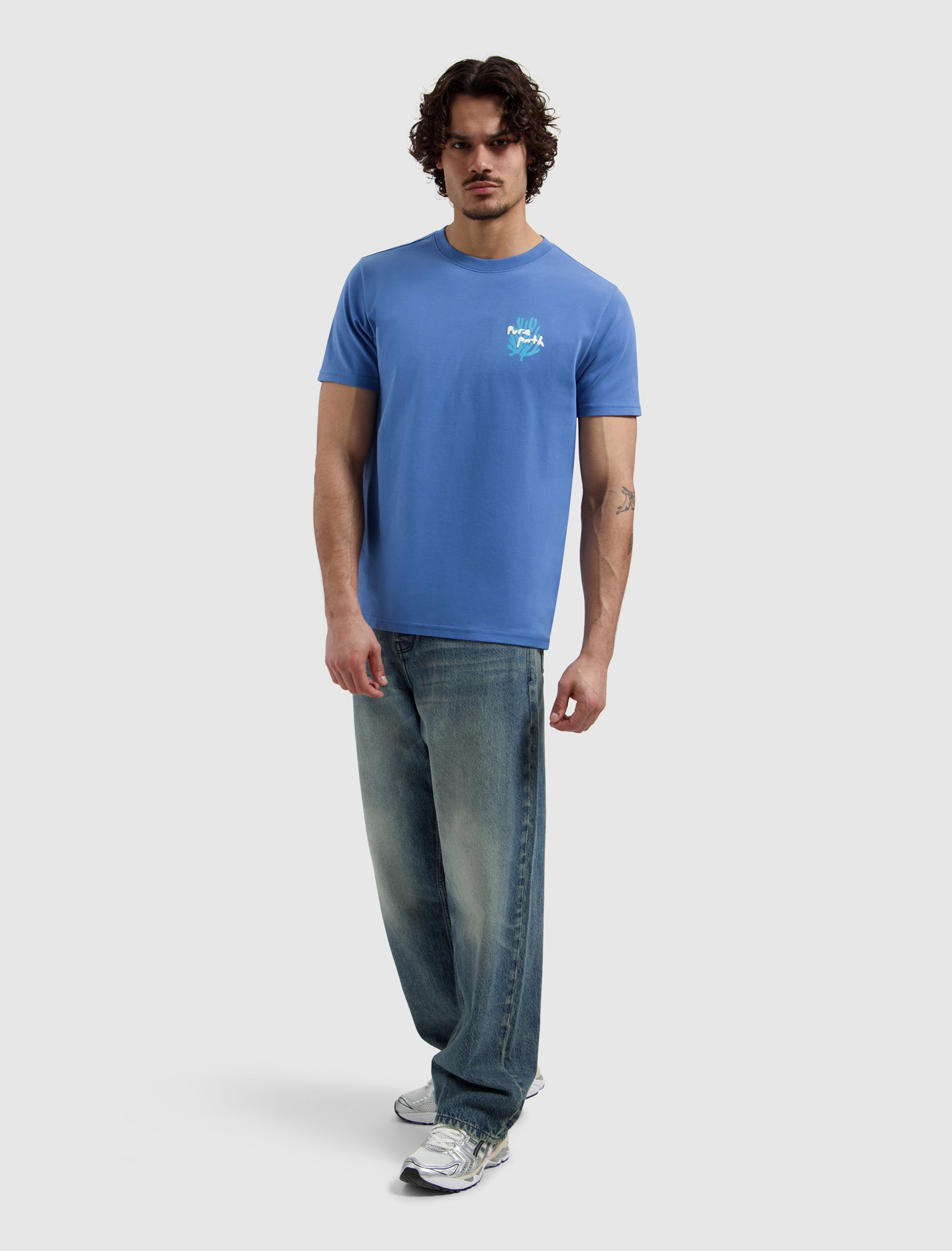 Coral Reef T-shirt | Faded Cobalt