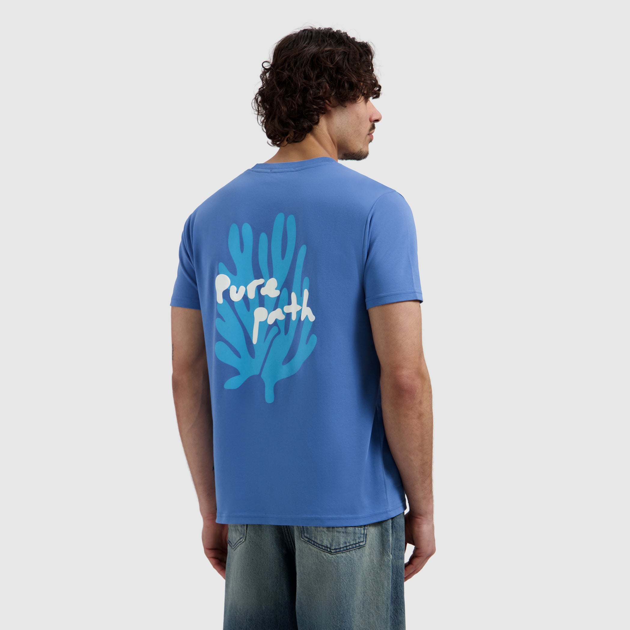 Coral Reef T-shirt | Faded Cobalt