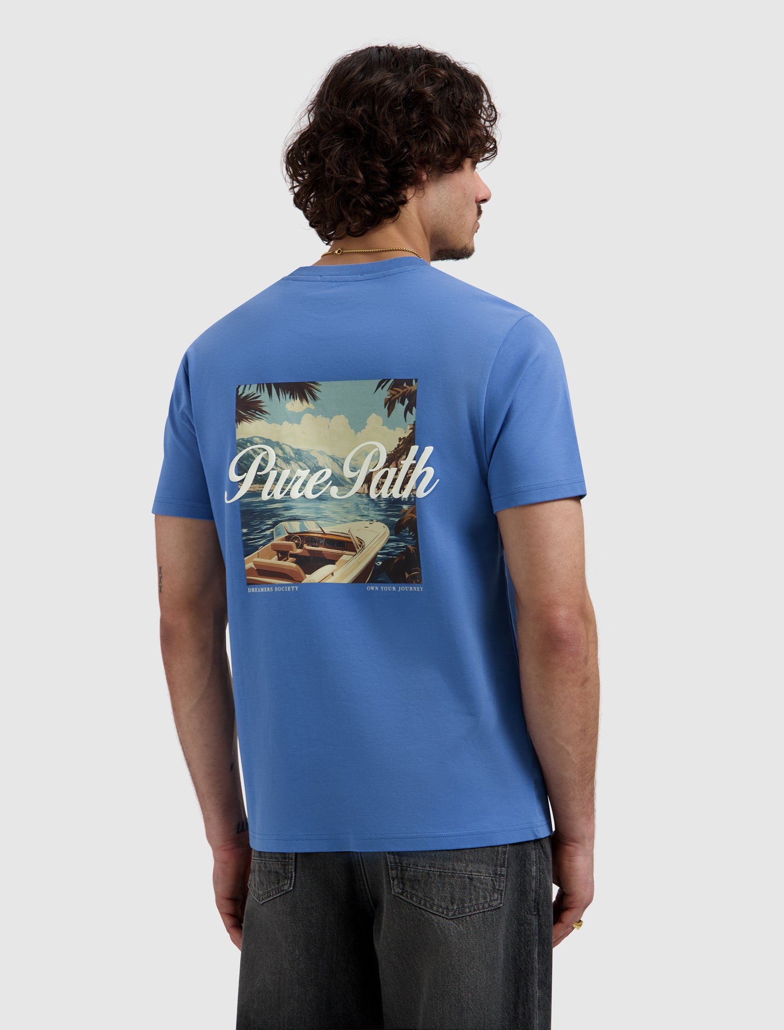 Riva Boat T-shirt | Faded Cobalt
