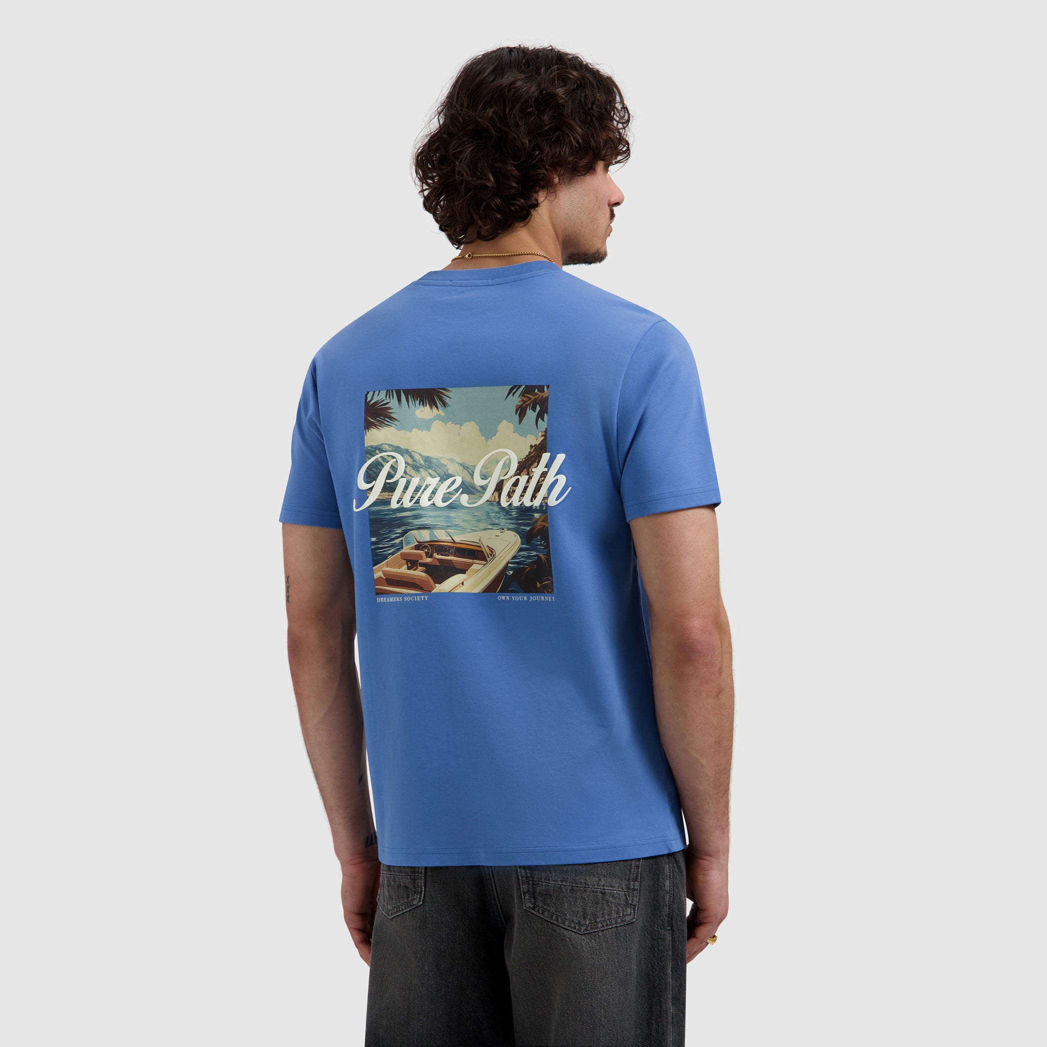 Riva Boat T-shirt | Faded Cobalt