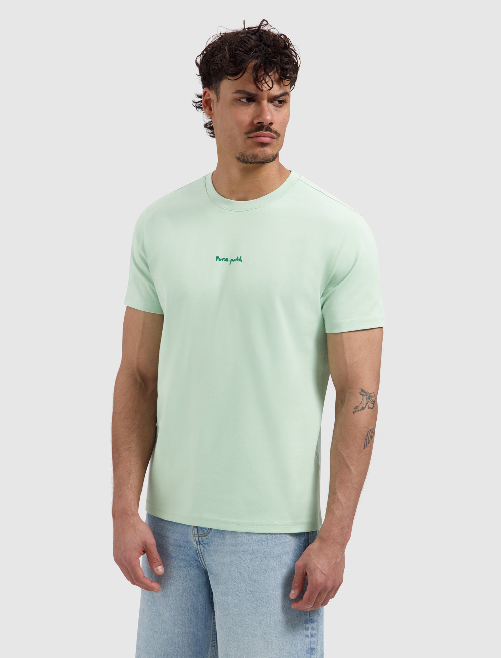 Pixel Flower T-shirt | Light Green