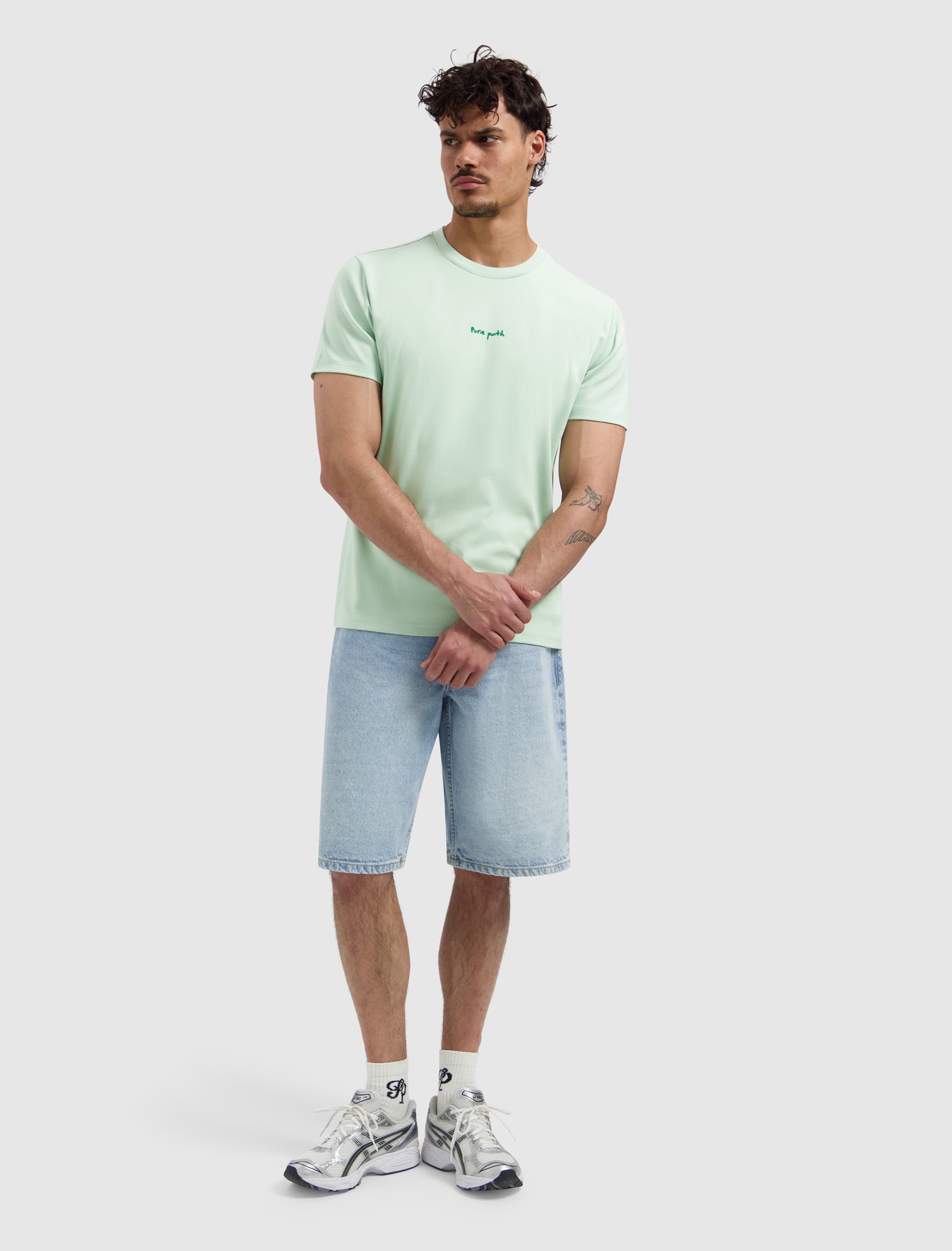 Pixel Flower T-shirt | Light Green