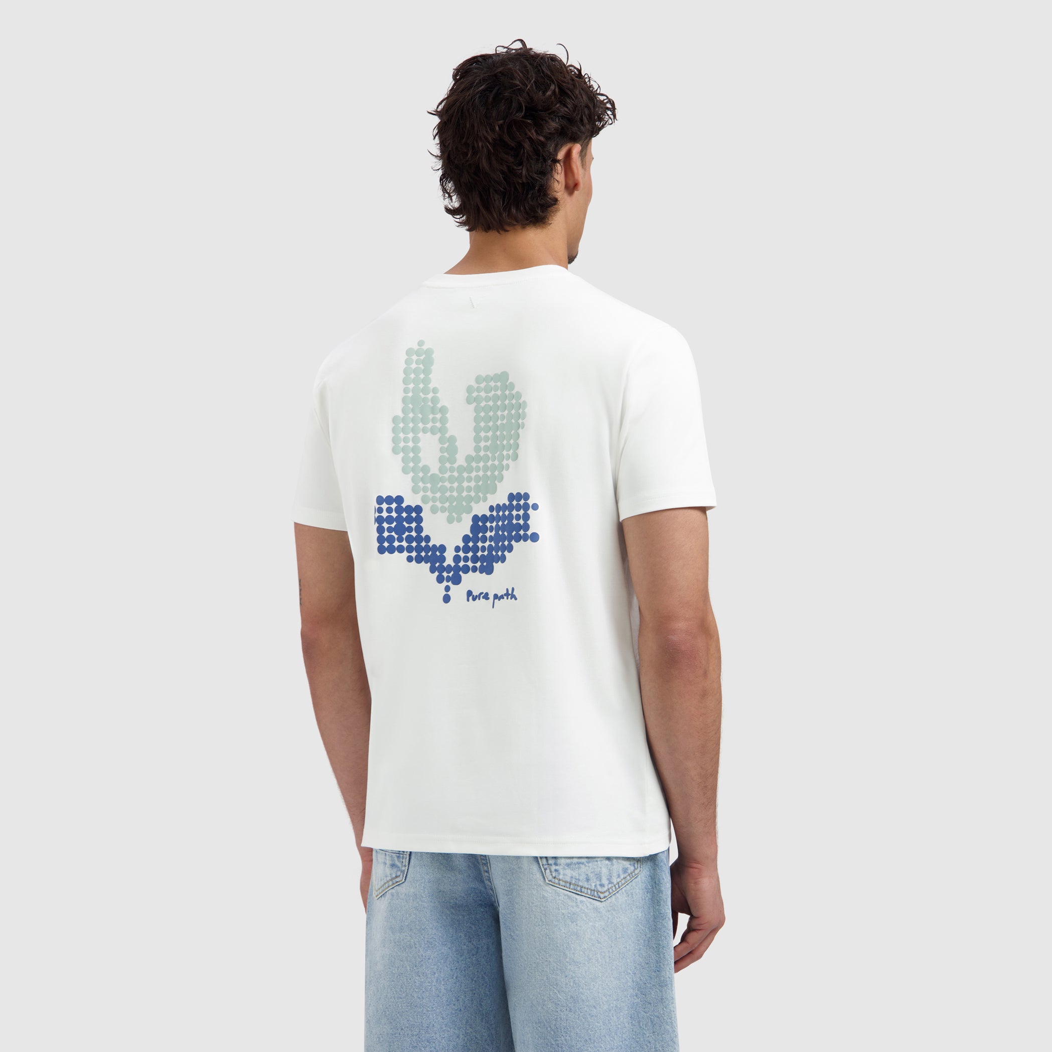 Pixel Flower T-shirt | Off White