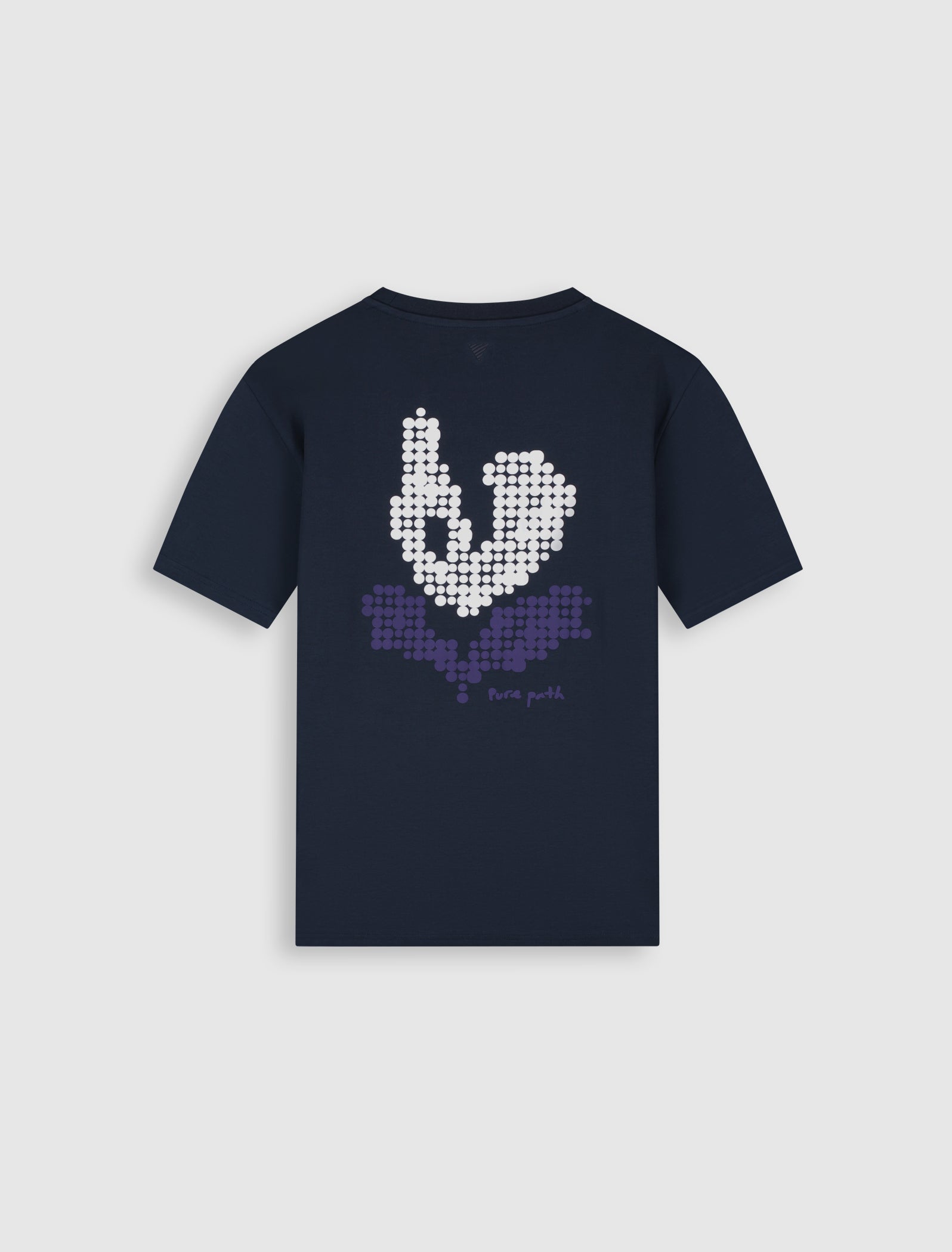 Pixel Flower T-shirt | Dark Navy