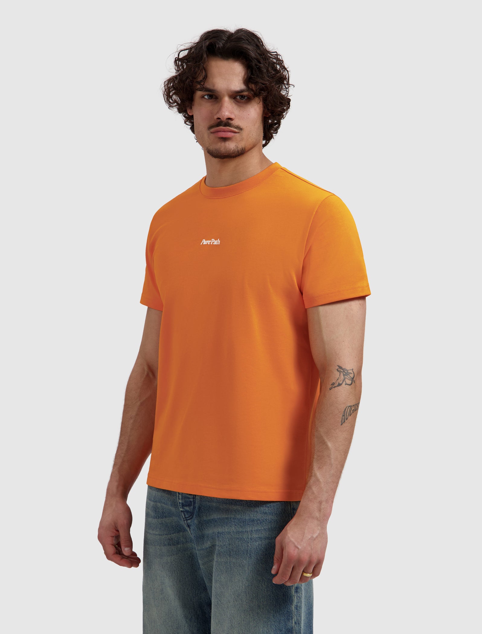 Bold Emblem T-shirt | Orange