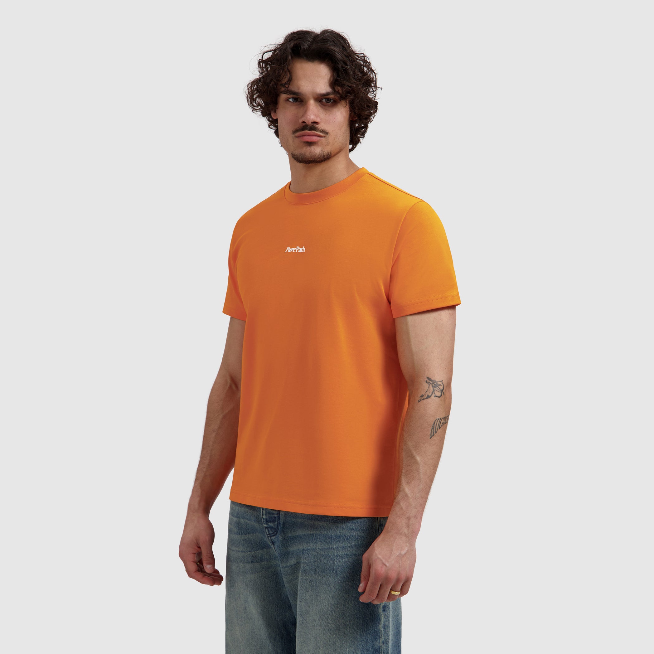 Bold Emblem T-shirt | Orange