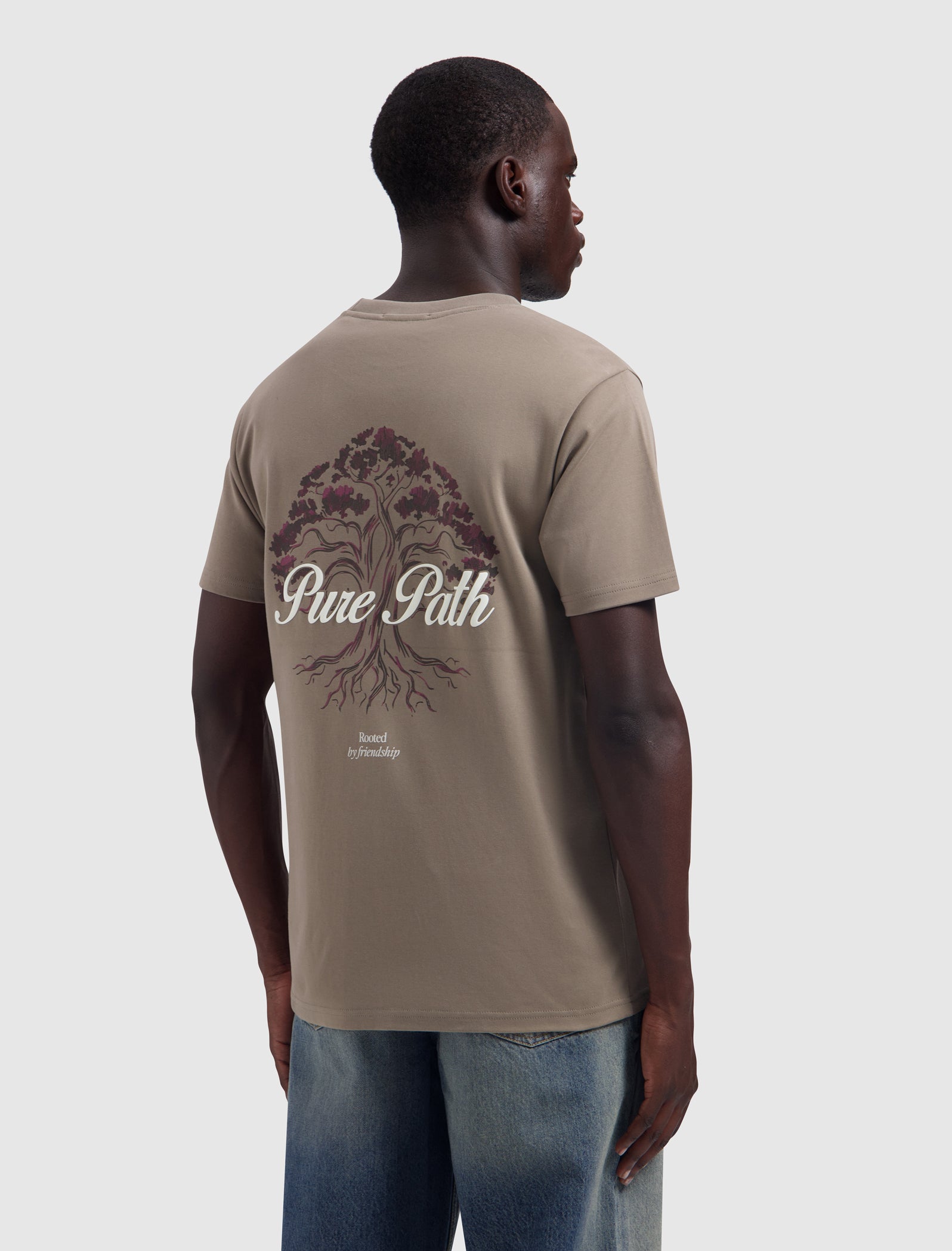Rooted Tree T-shirt | Taupe