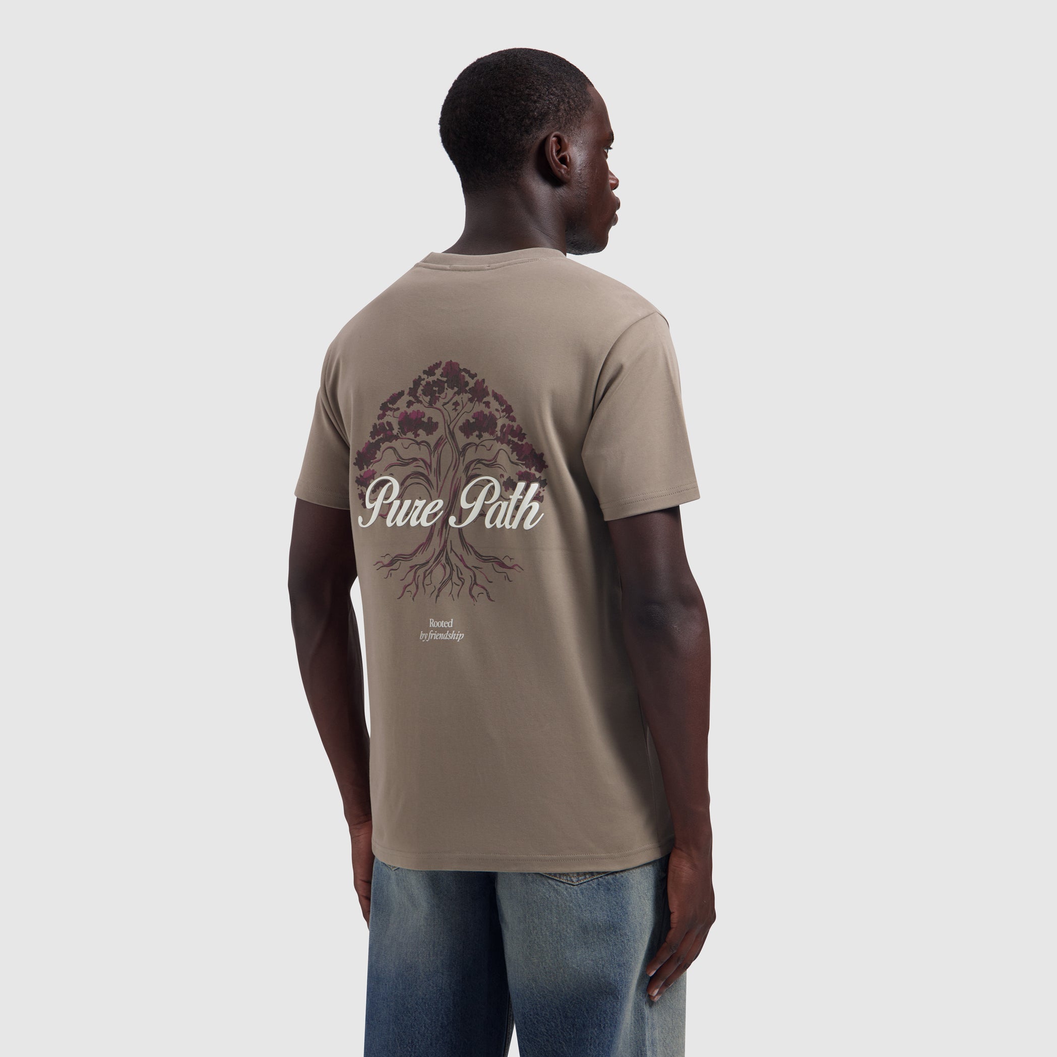 Rooted Tree T-shirt | Taupe