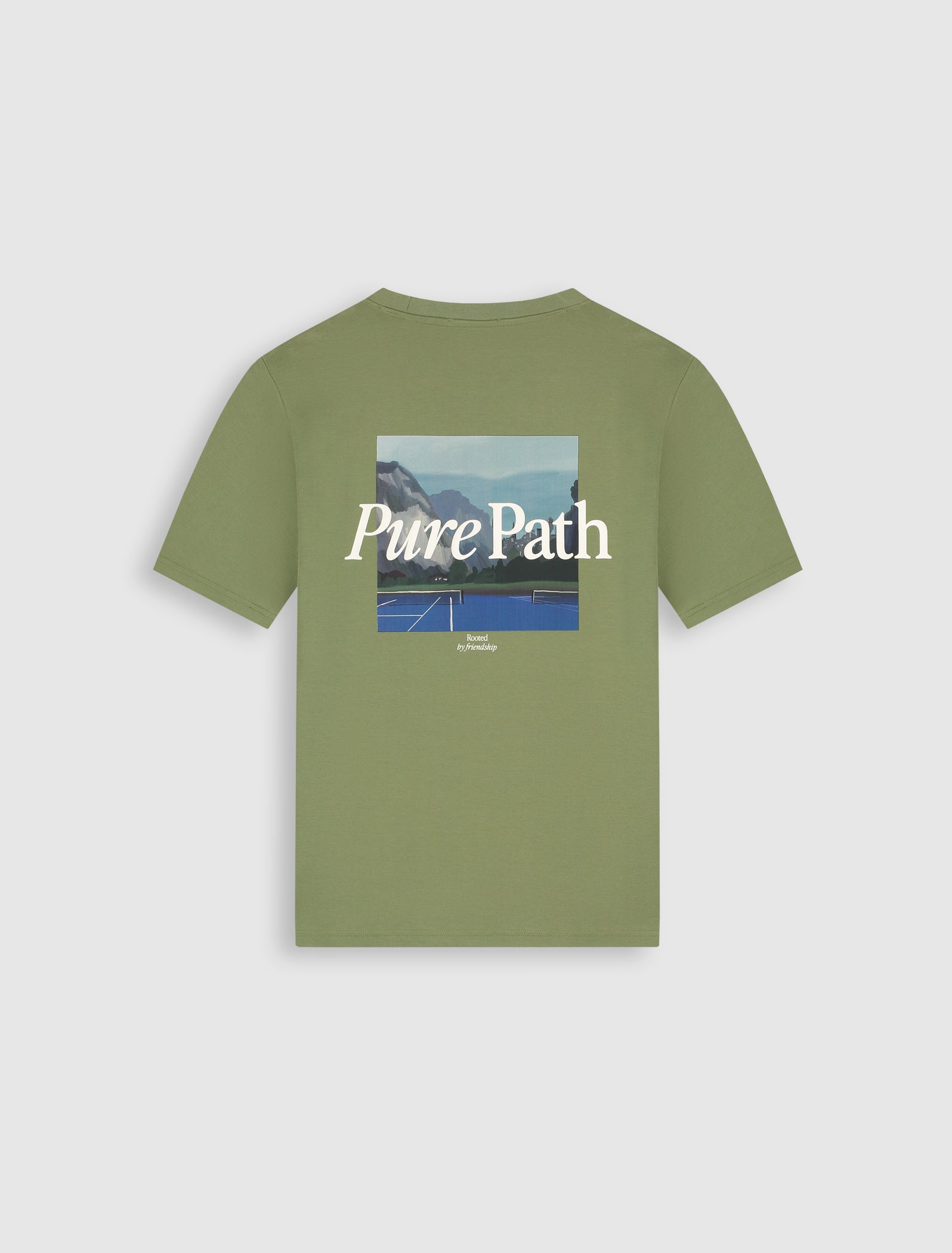 Landscape View T-shirt | Leaf Green