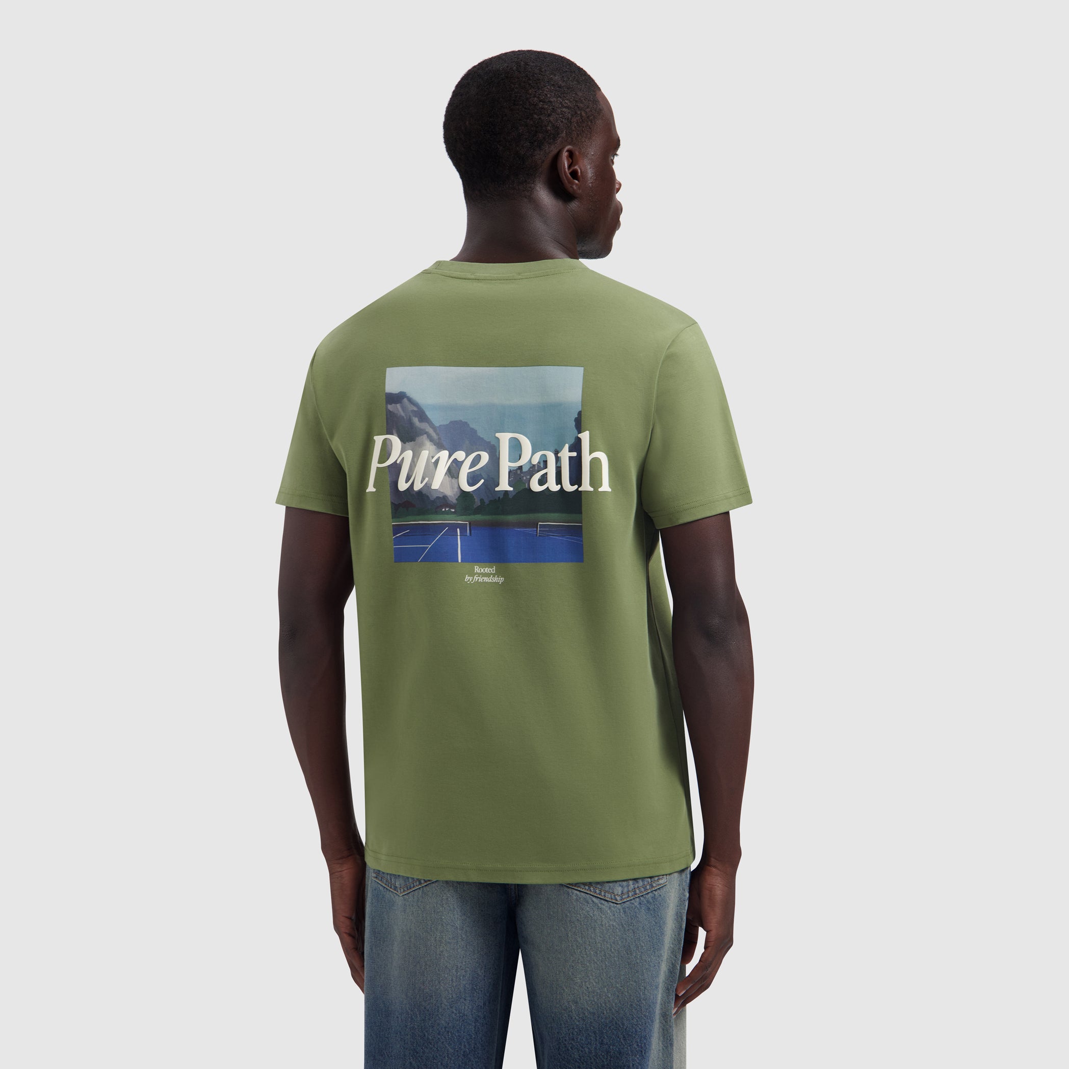 Landscape View T-shirt | Leaf Green