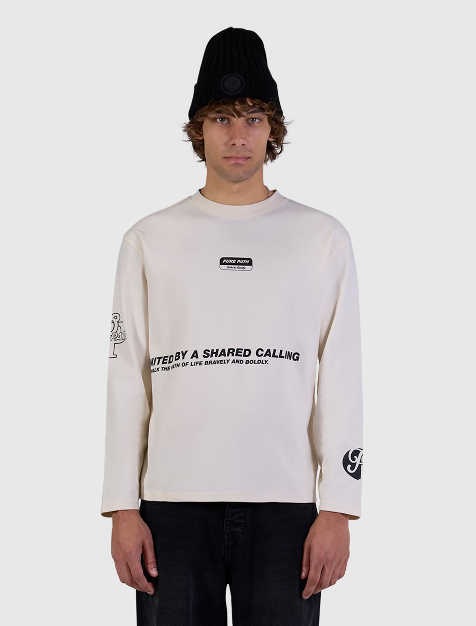 United Longsleeve T-shirt | Ecru