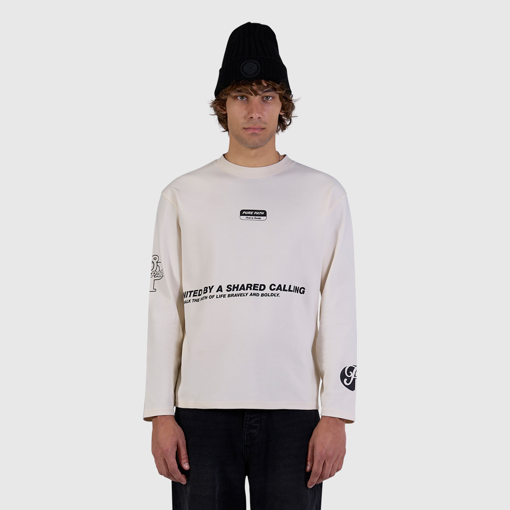 United Longsleeve T-shirt | Ecru