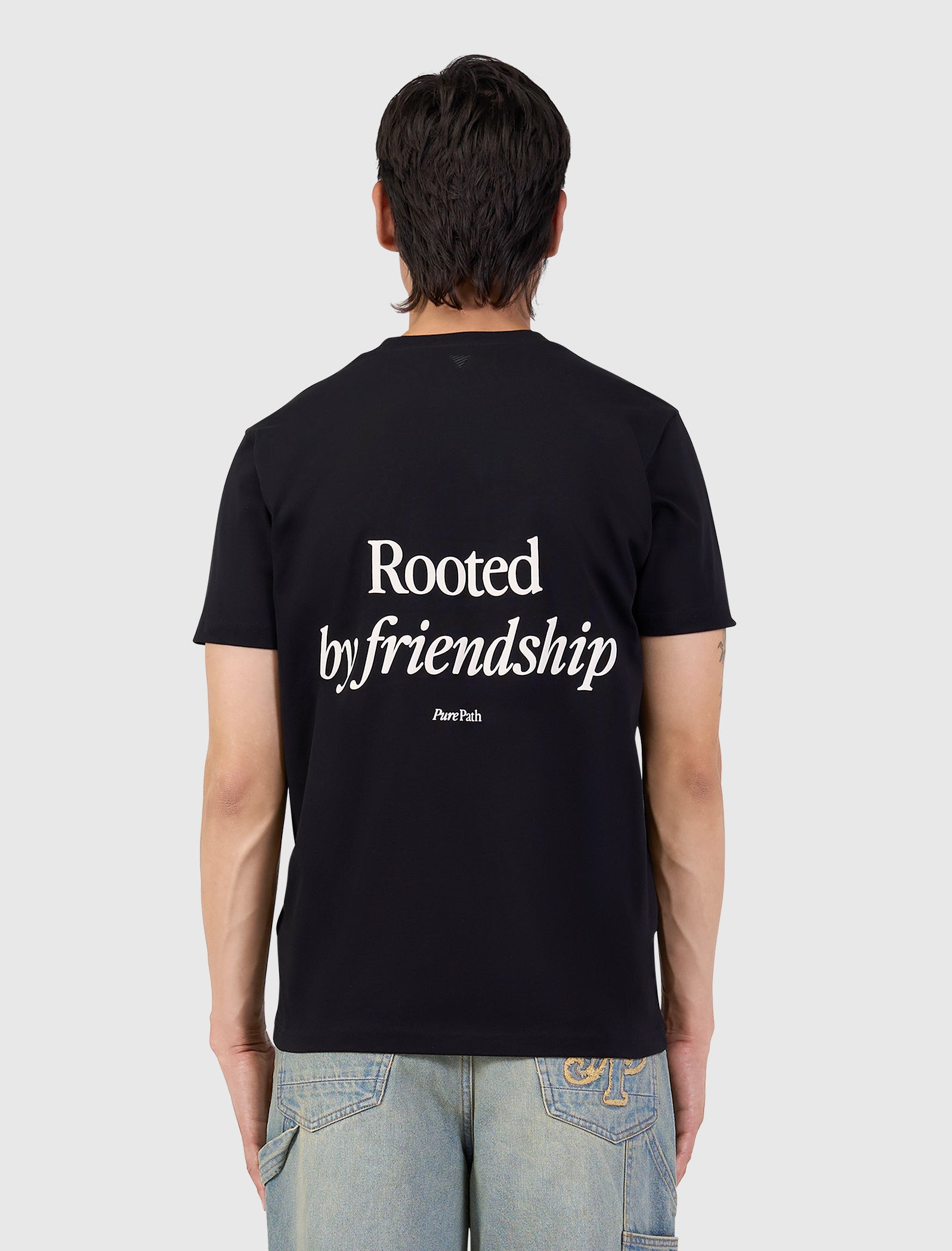Rooted By Friendship T-shirt | Black