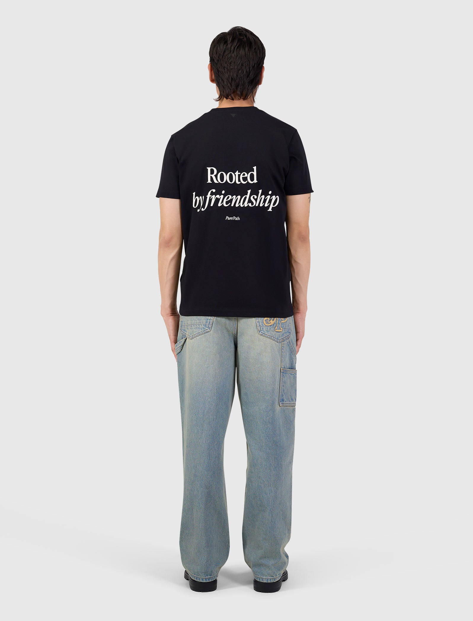 Rooted By Friendship T-shirt | Black