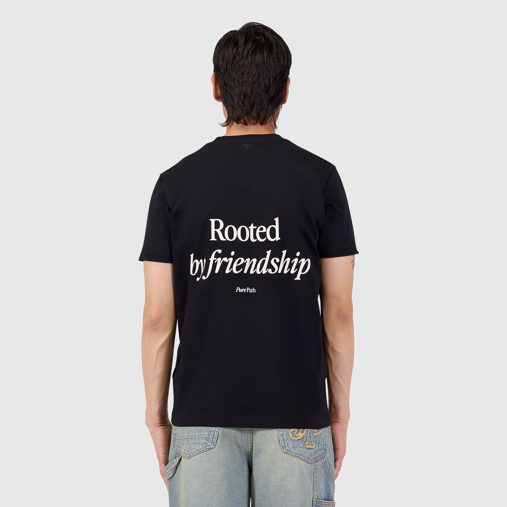 Rooted By Friendship T-shirt | Black