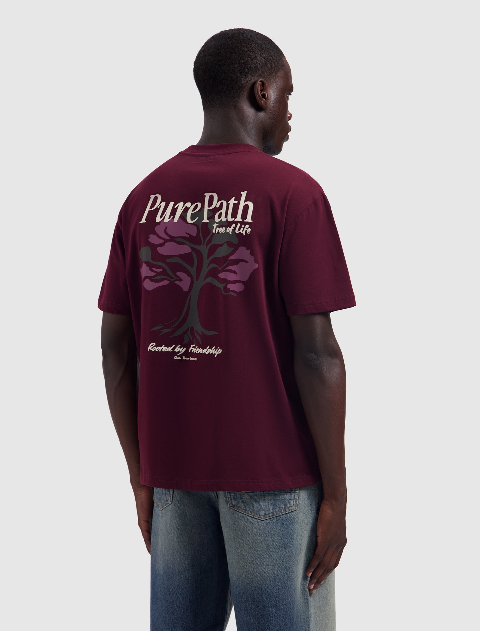 Tree Of Life T-shirt | Wine Red