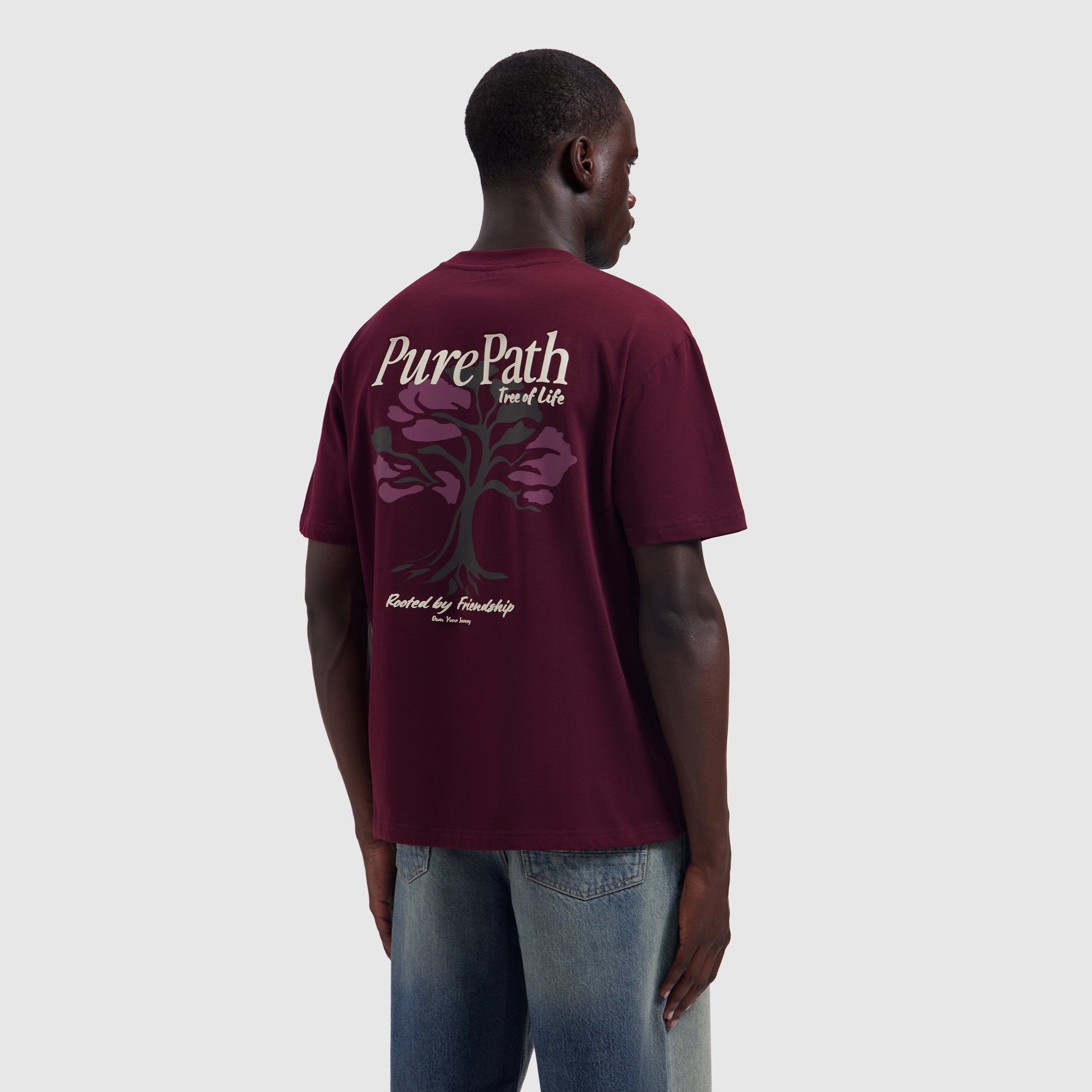 Tree Of Life T-shirt | Wine Red