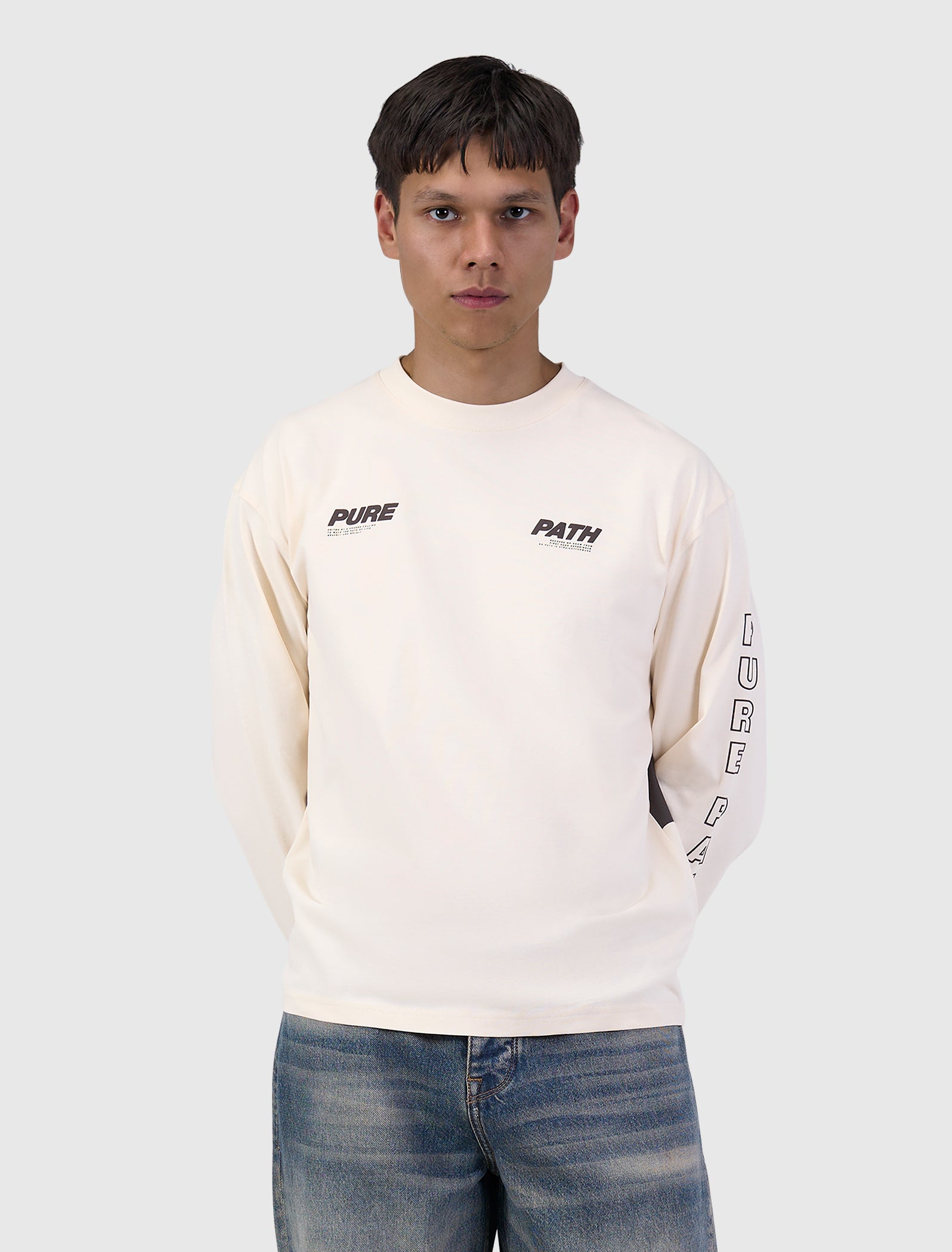 Pure Longsleeve T-shirt | Ecru