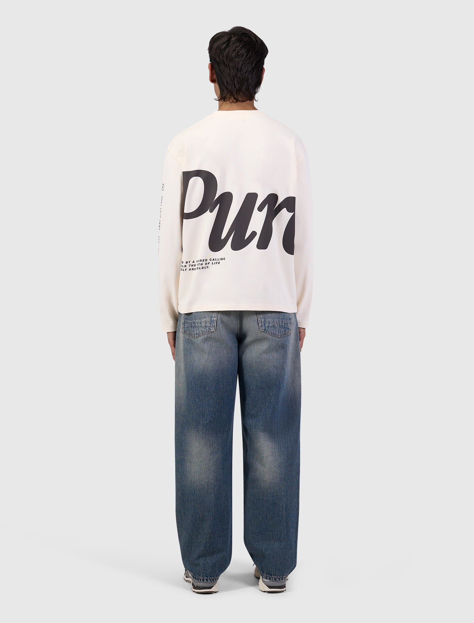 Pure Longsleeve T-shirt | Ecru