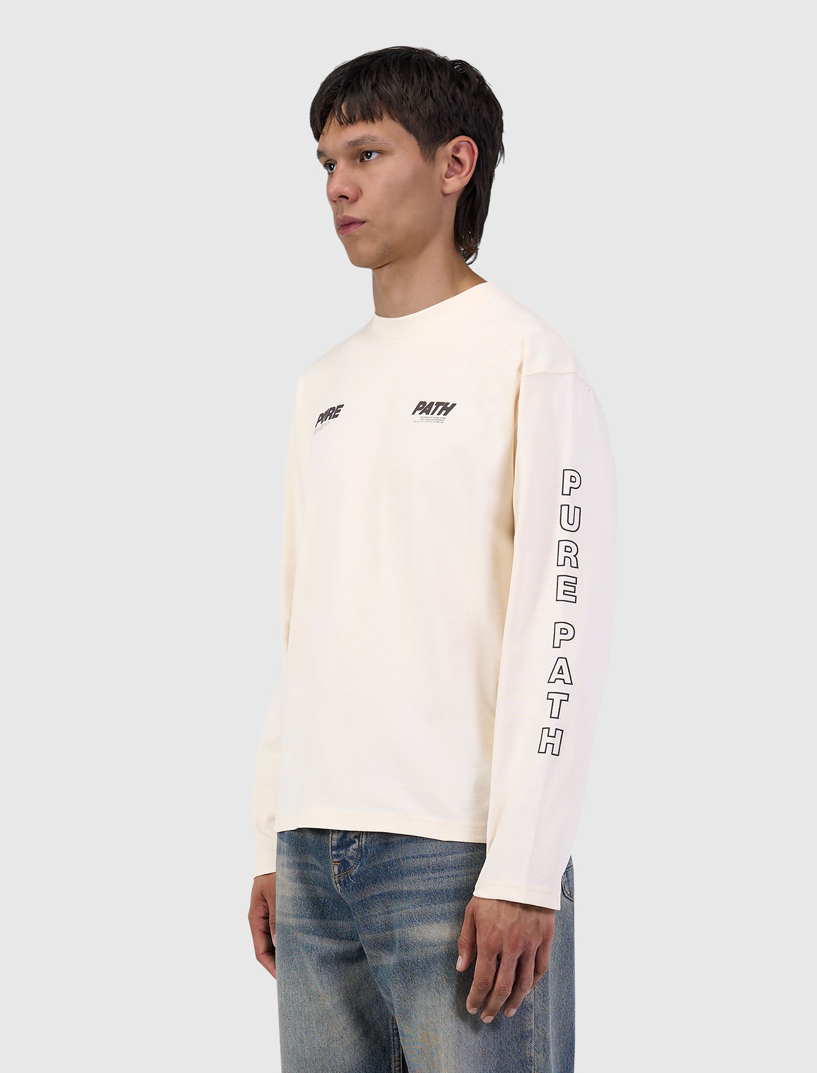 Pure Longsleeve T-shirt | Ecru